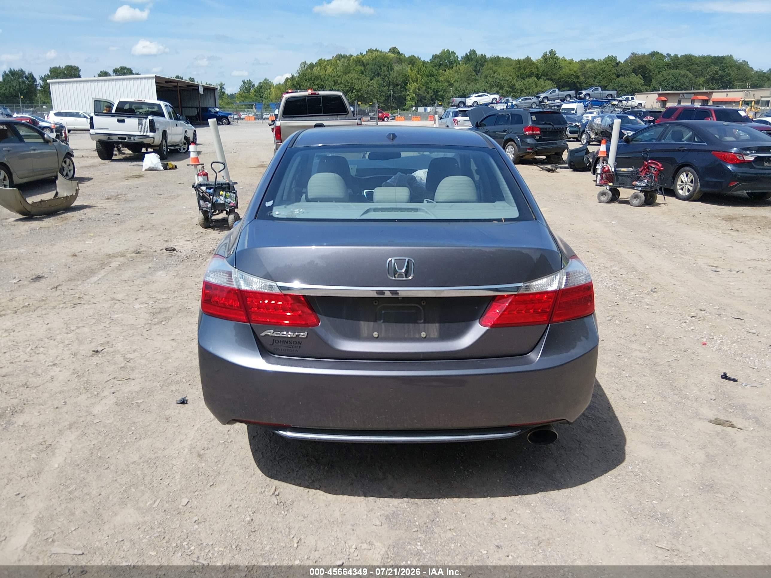 2015 Honda Accord Ex-l Gray vin: 1HGCR2F81FA099718