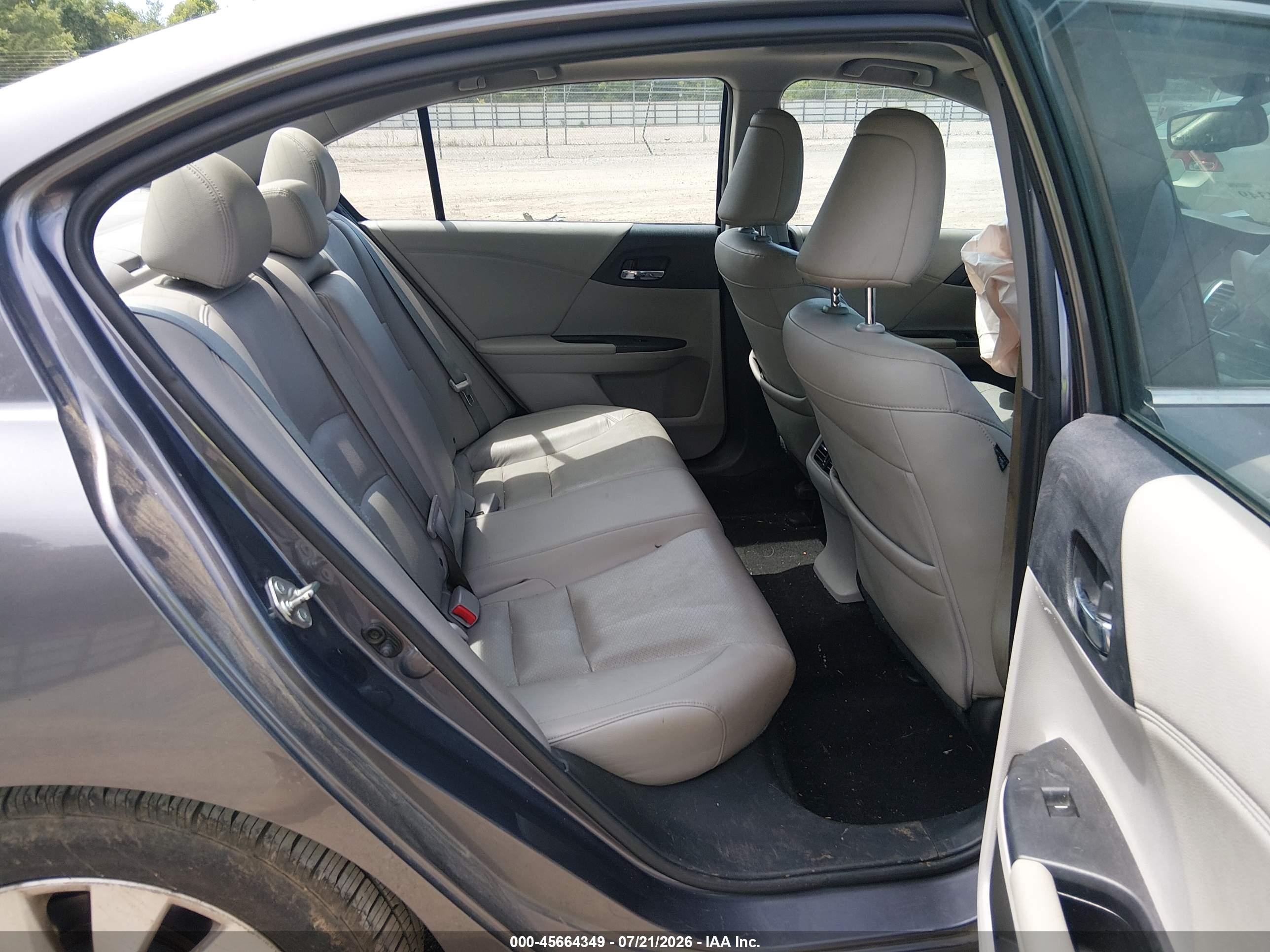 2015 Honda Accord Ex-l Gray vin: 1HGCR2F81FA099718