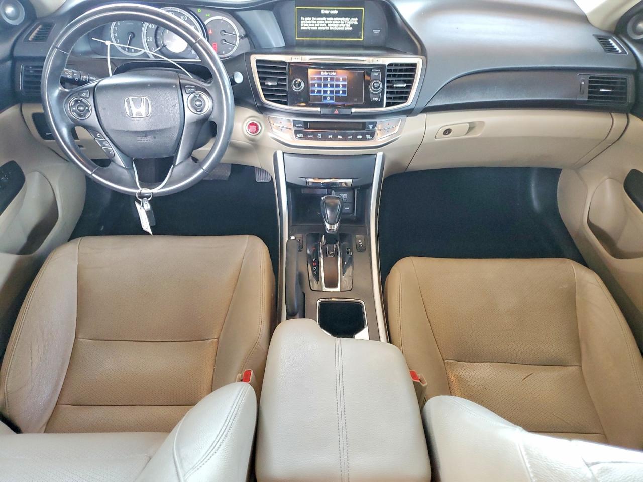 2015 Honda Accord Exl White vin: 1HGCR2F81FA155530