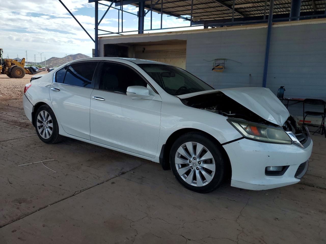 2015 Honda Accord Exl White vin: 1HGCR2F81FA155530