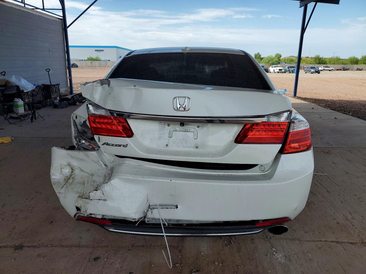 2015 Honda Accord Exl White vin: 1HGCR2F81FA155530