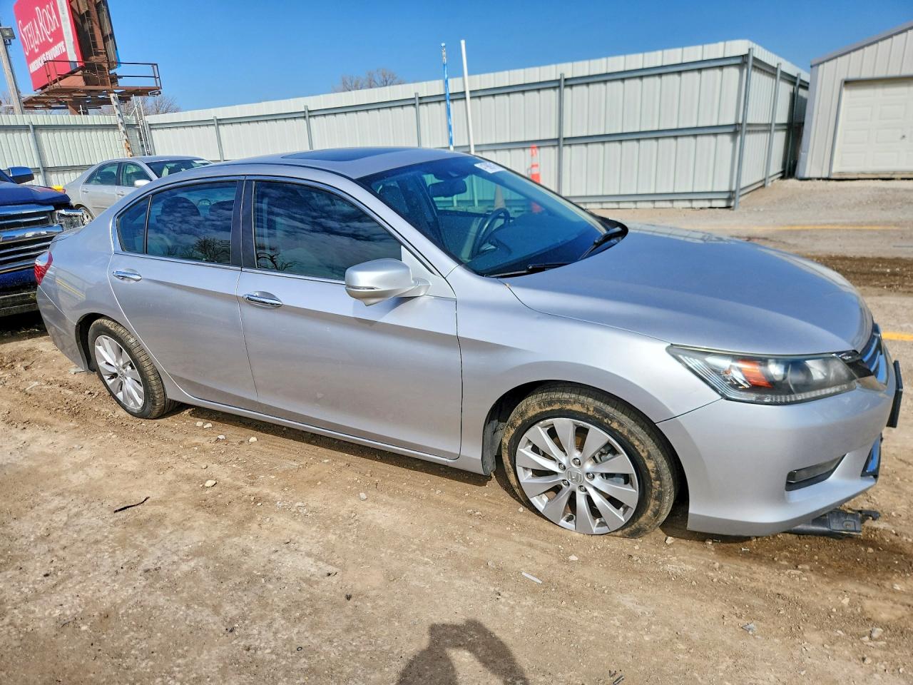 2015 Honda Accord Exl Серебряный vin: 1HGCR2F81FA183151