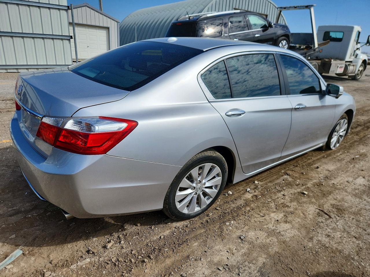 2015 Honda Accord Exl Серебряный vin: 1HGCR2F81FA183151