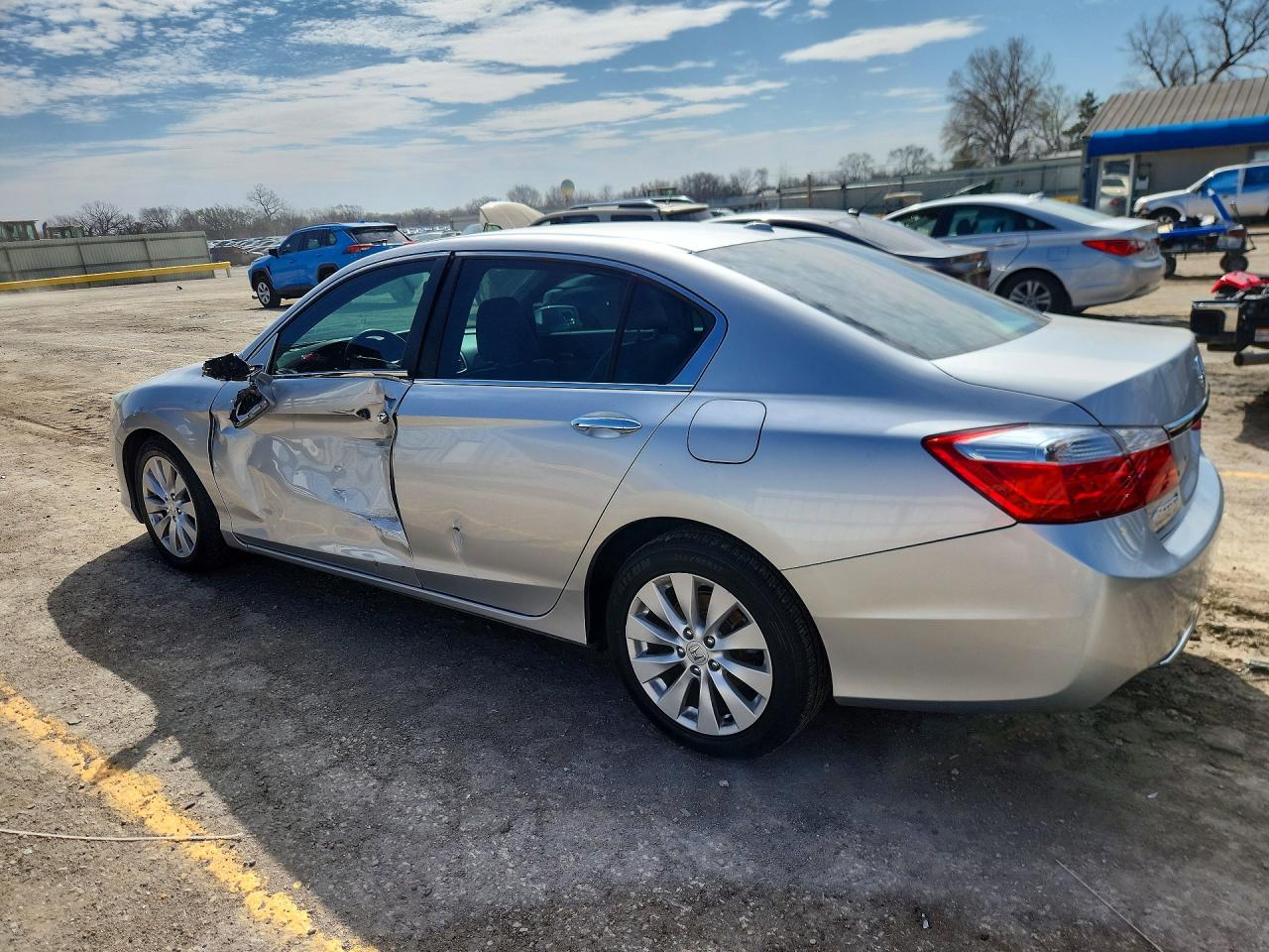 2015 Honda Accord Exl Серебряный vin: 1HGCR2F81FA183151