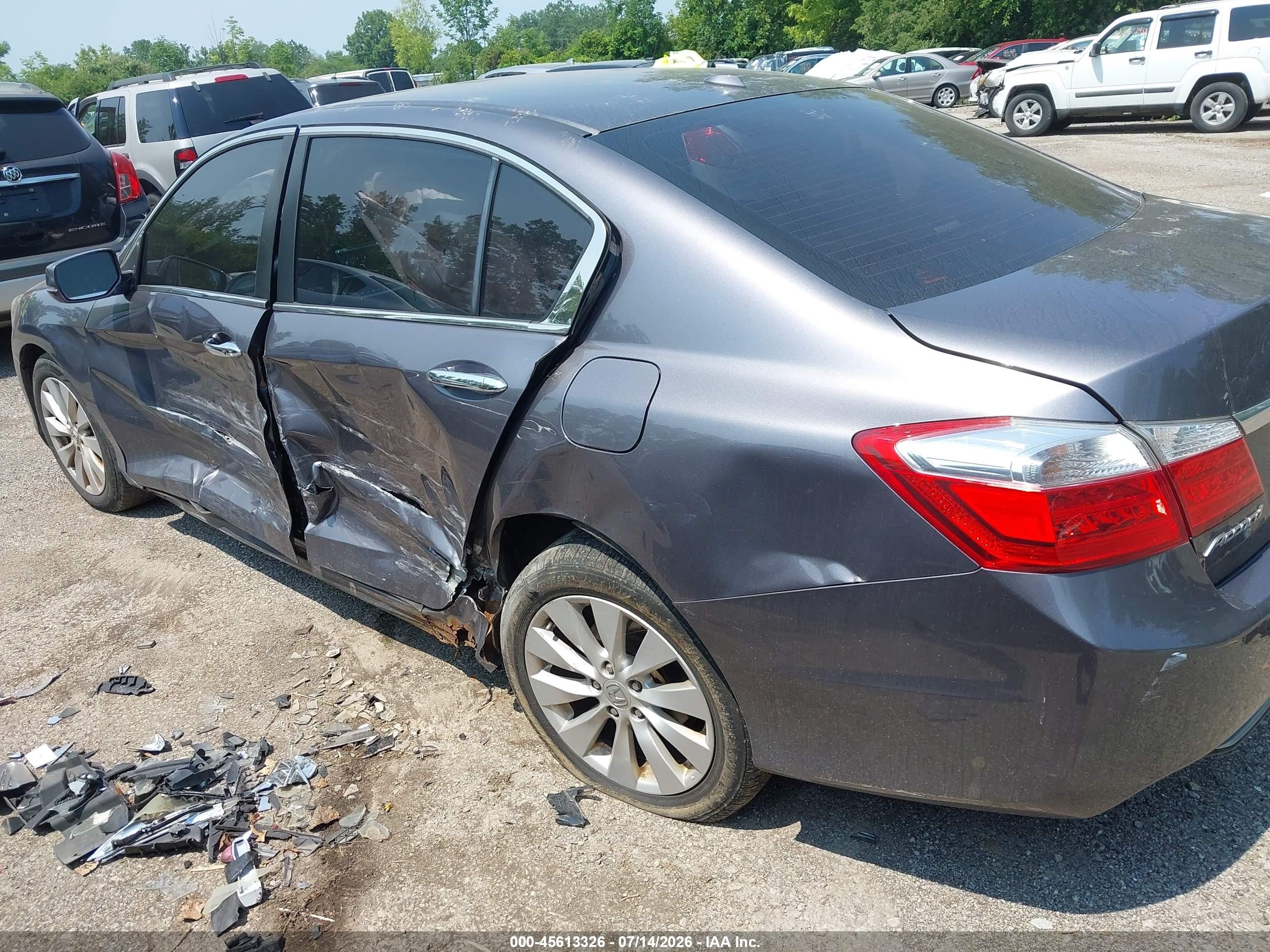 2015 Honda Accord Ex-l Gray vin: 1HGCR2F81FA183733