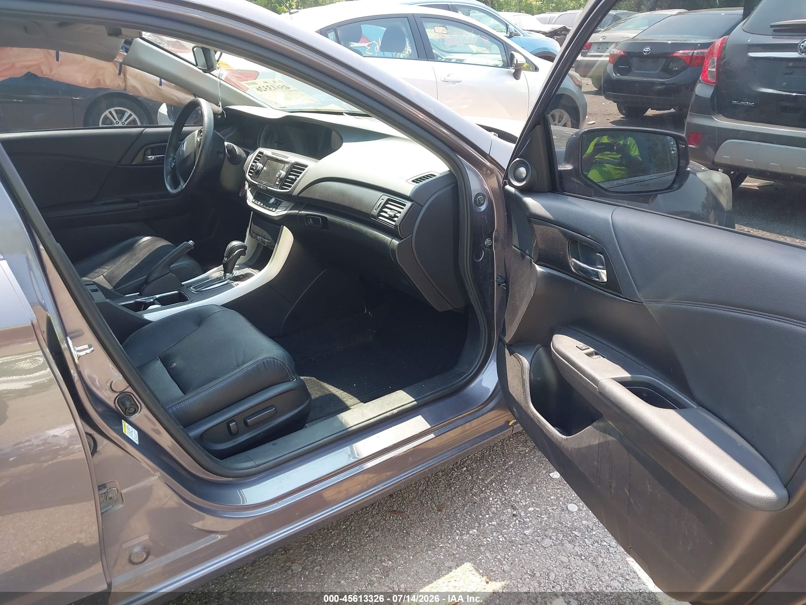 2015 Honda Accord Ex-l Gray vin: 1HGCR2F81FA183733