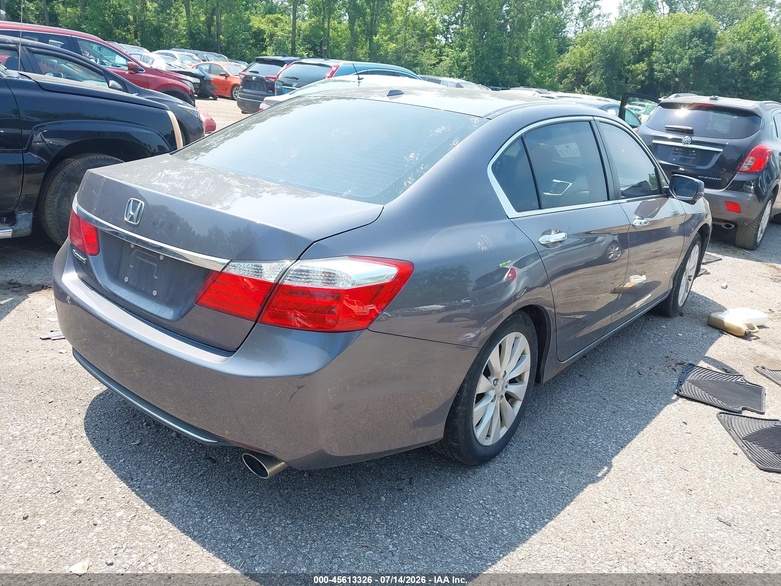 2015 Honda Accord Ex-l Gray vin: 1HGCR2F81FA183733