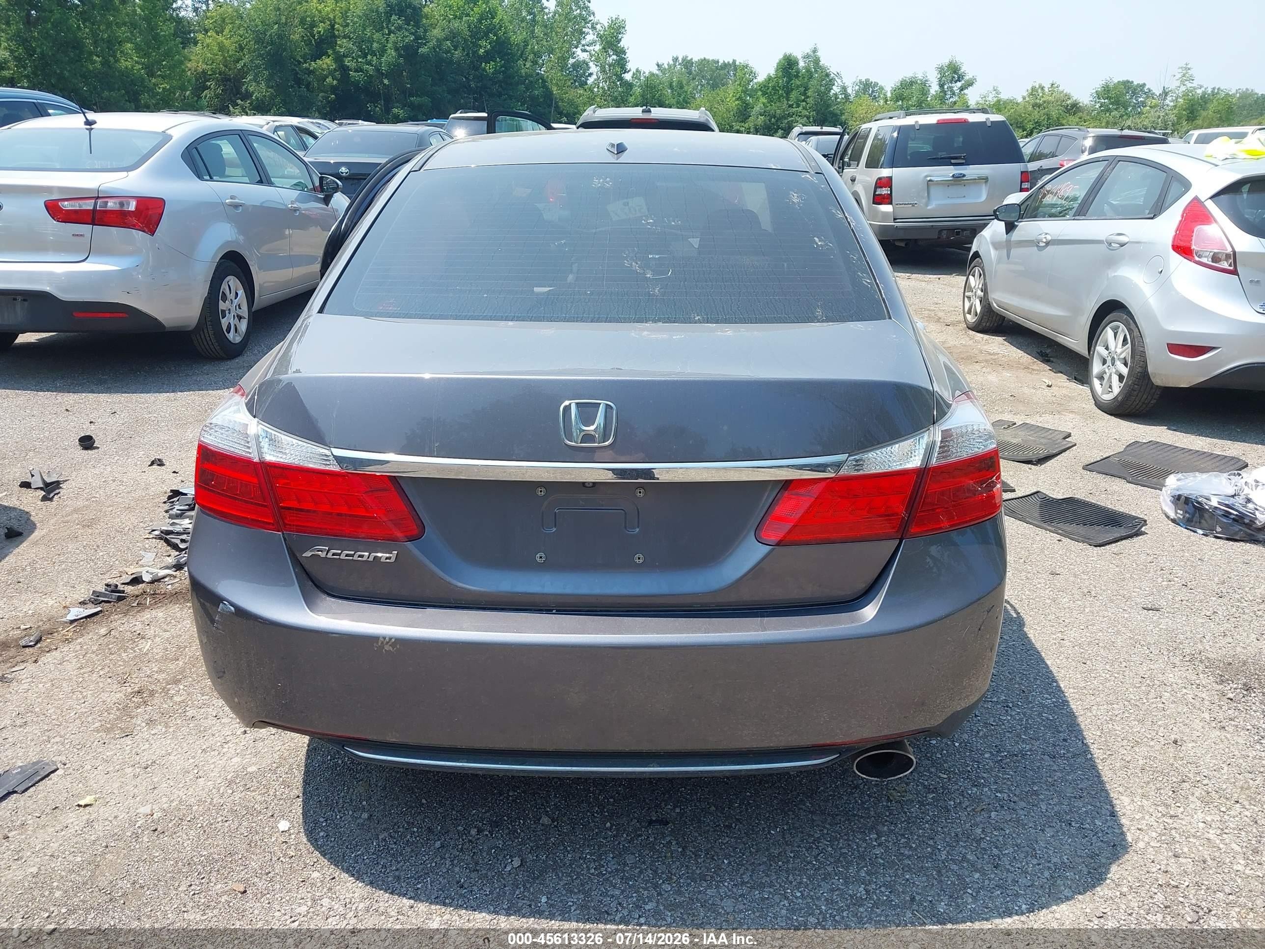 2015 Honda Accord Ex-l Gray vin: 1HGCR2F81FA183733