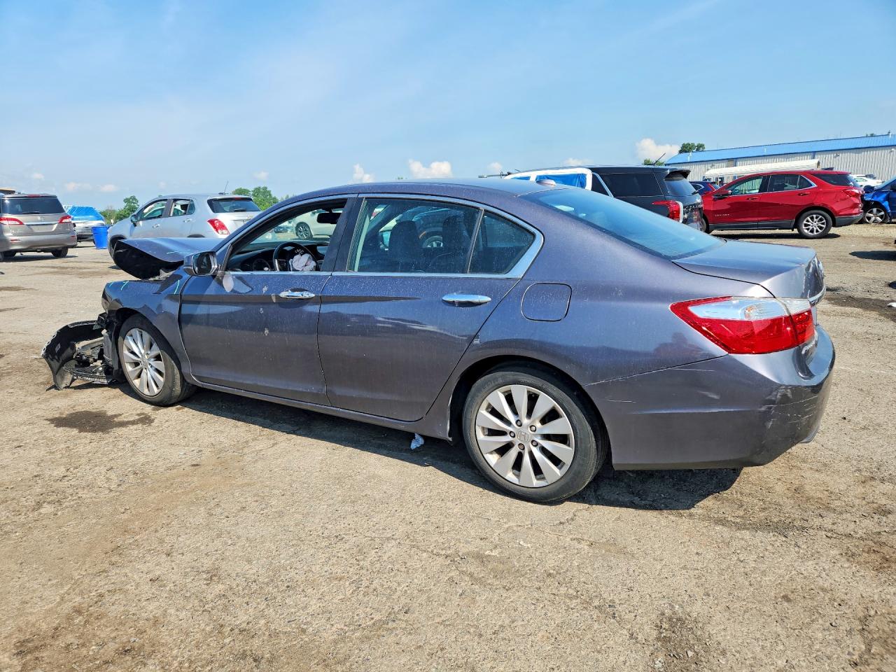 2015 Honda Accord Exl Серый vin: 1HGCR2F81FA201776