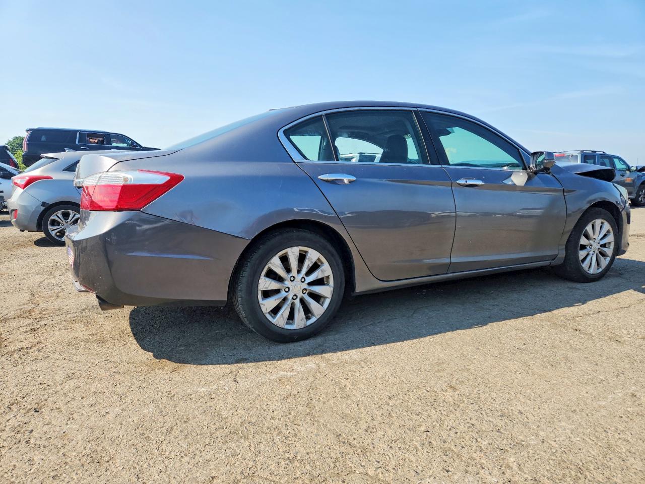 2015 Honda Accord Exl Серый vin: 1HGCR2F81FA201776