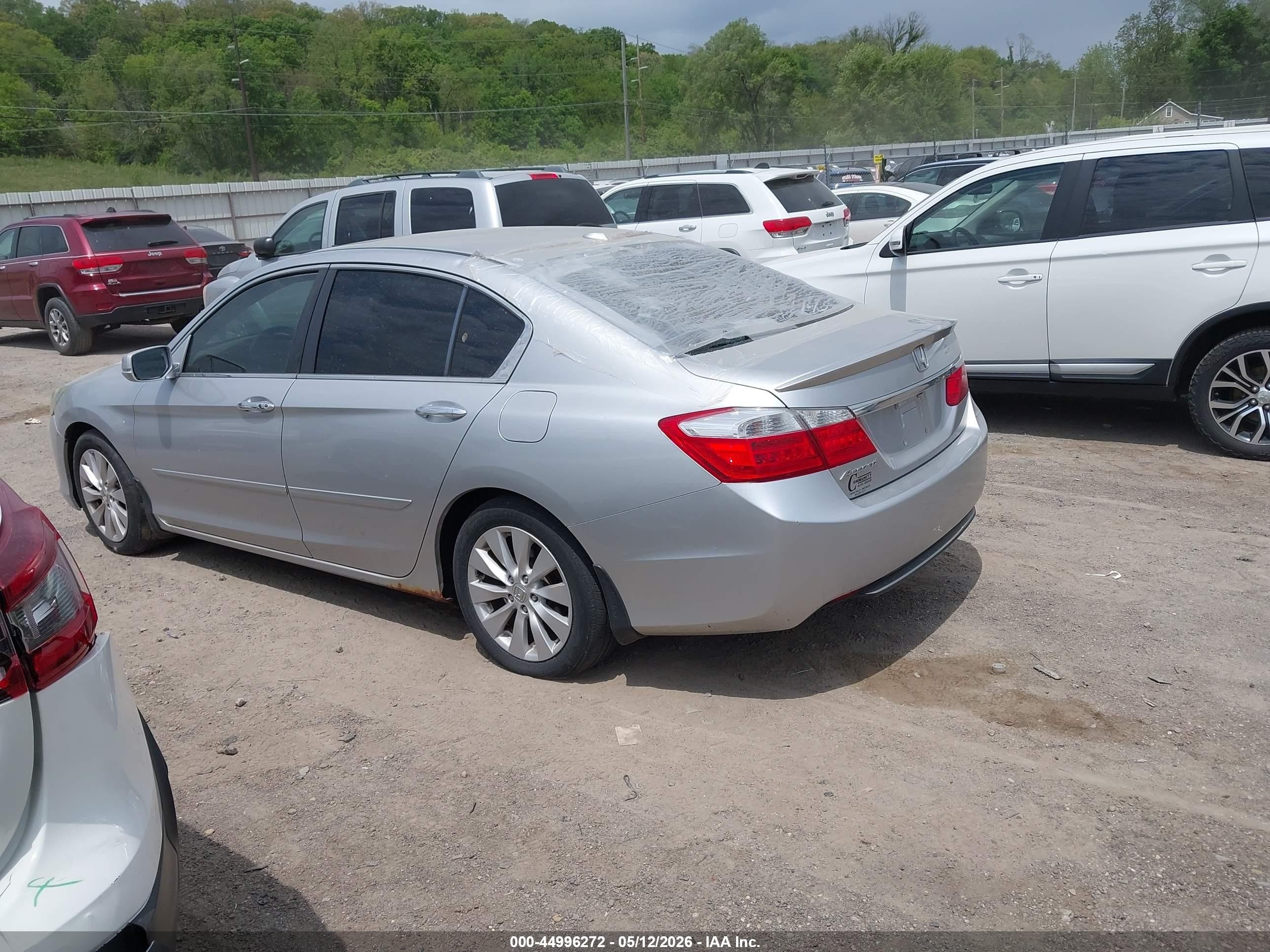 2015 Honda Accord Ex-l Silver vin: 1HGCR2F81FA202796