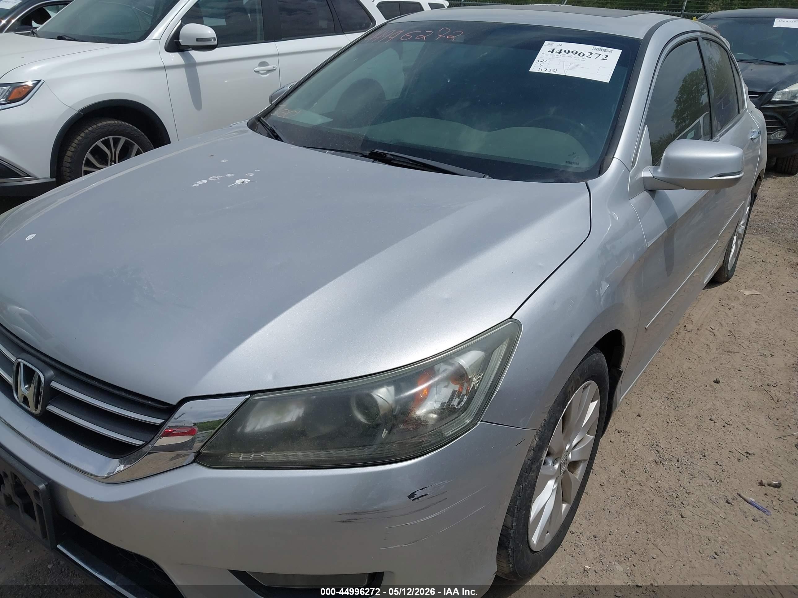 2015 Honda Accord Ex-l Silver vin: 1HGCR2F81FA202796