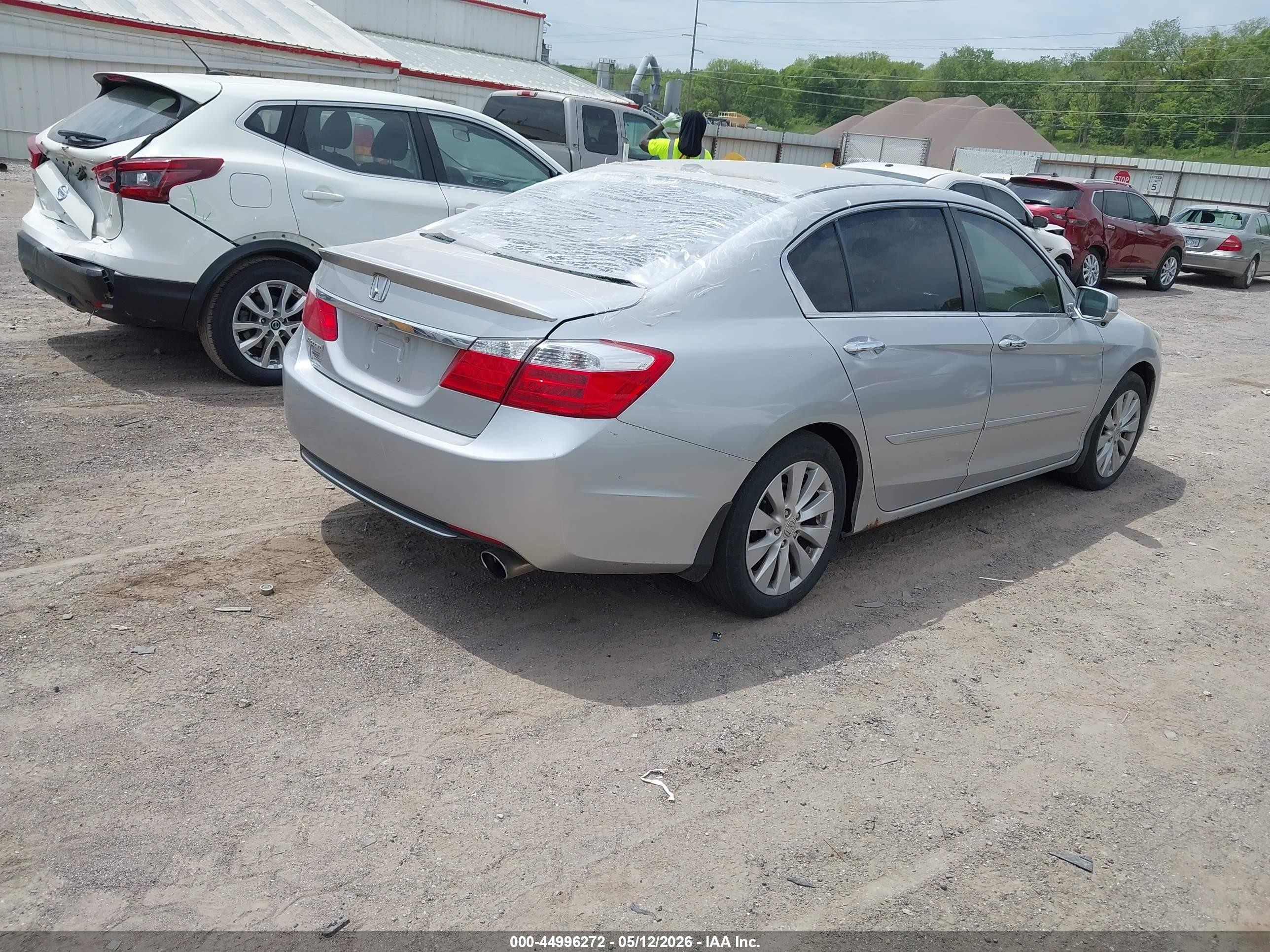 2015 Honda Accord Ex-l Silver vin: 1HGCR2F81FA202796