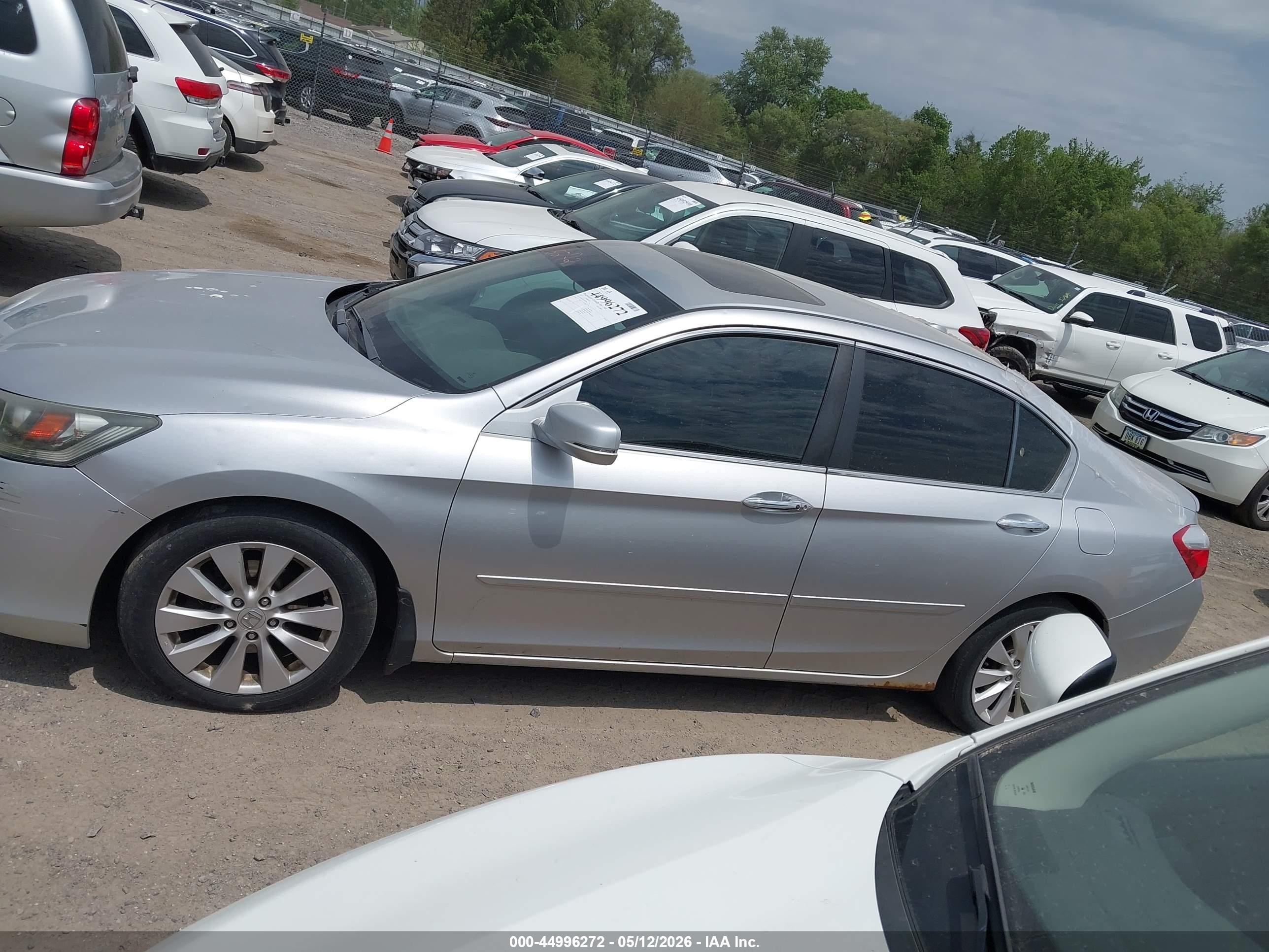 2015 Honda Accord Ex-l Silver vin: 1HGCR2F81FA202796
