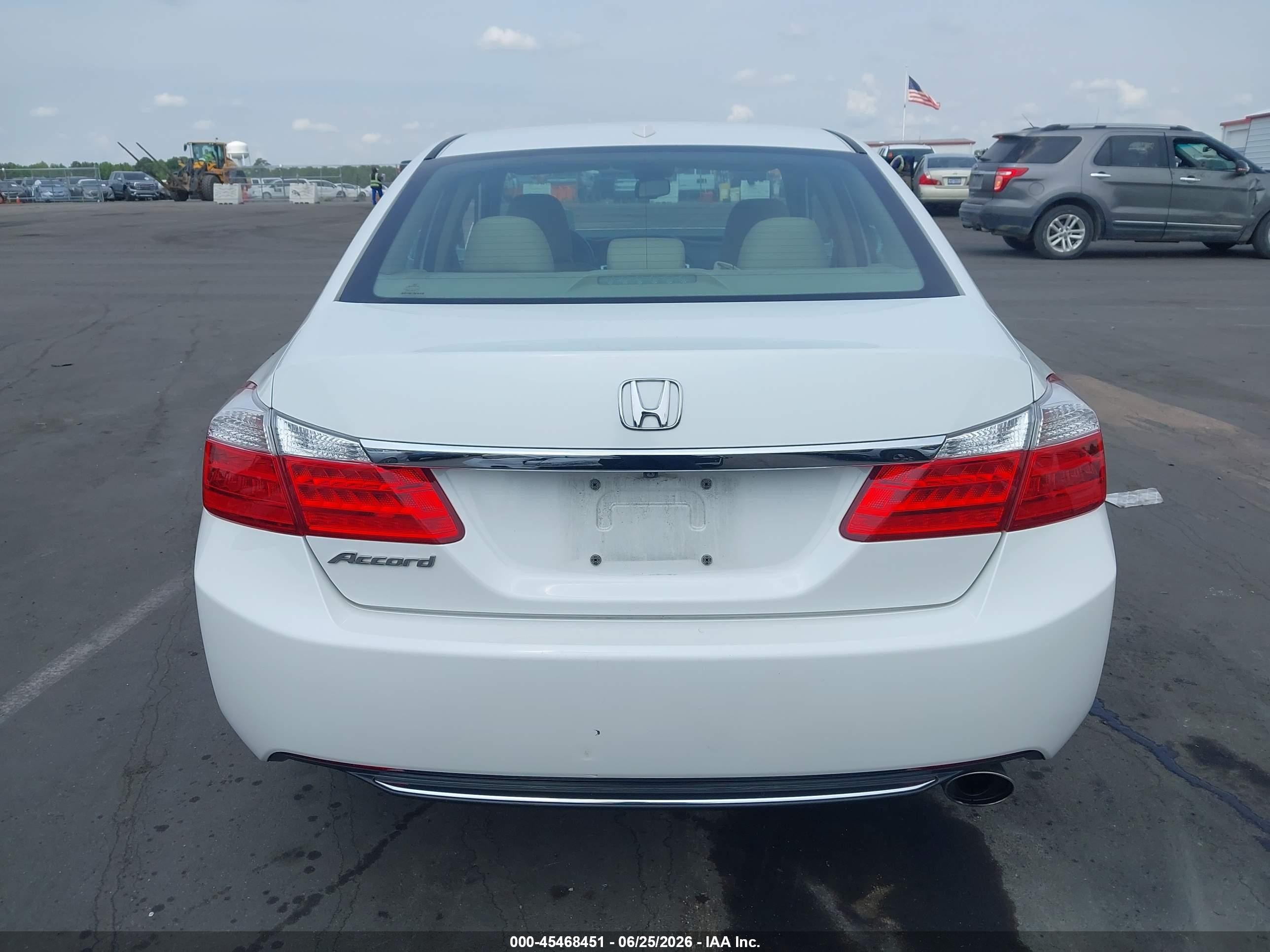 2015 Honda Accord Ex-l White vin: 1HGCR2F81FA247530
