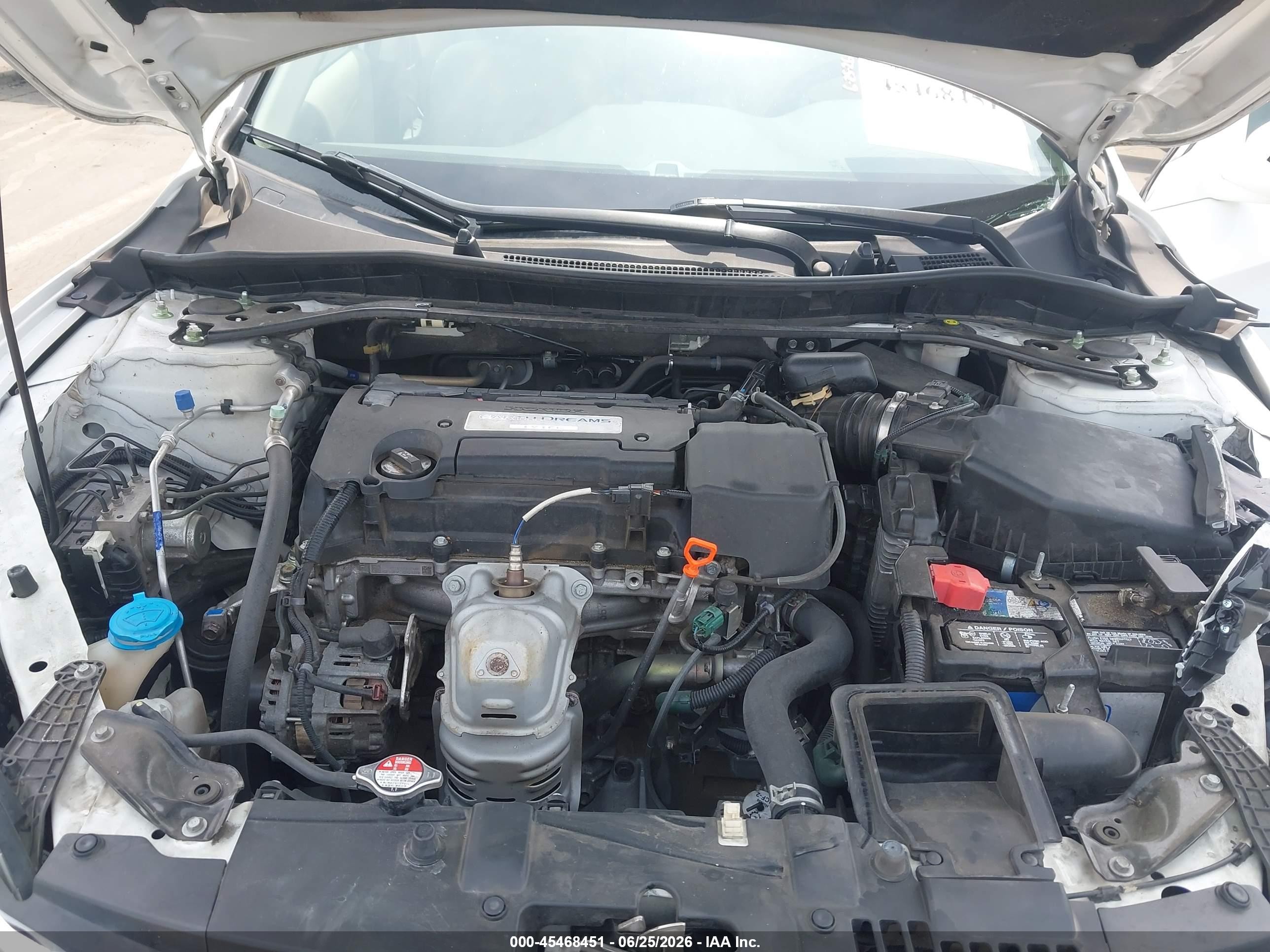 2015 Honda Accord Ex-l White vin: 1HGCR2F81FA247530