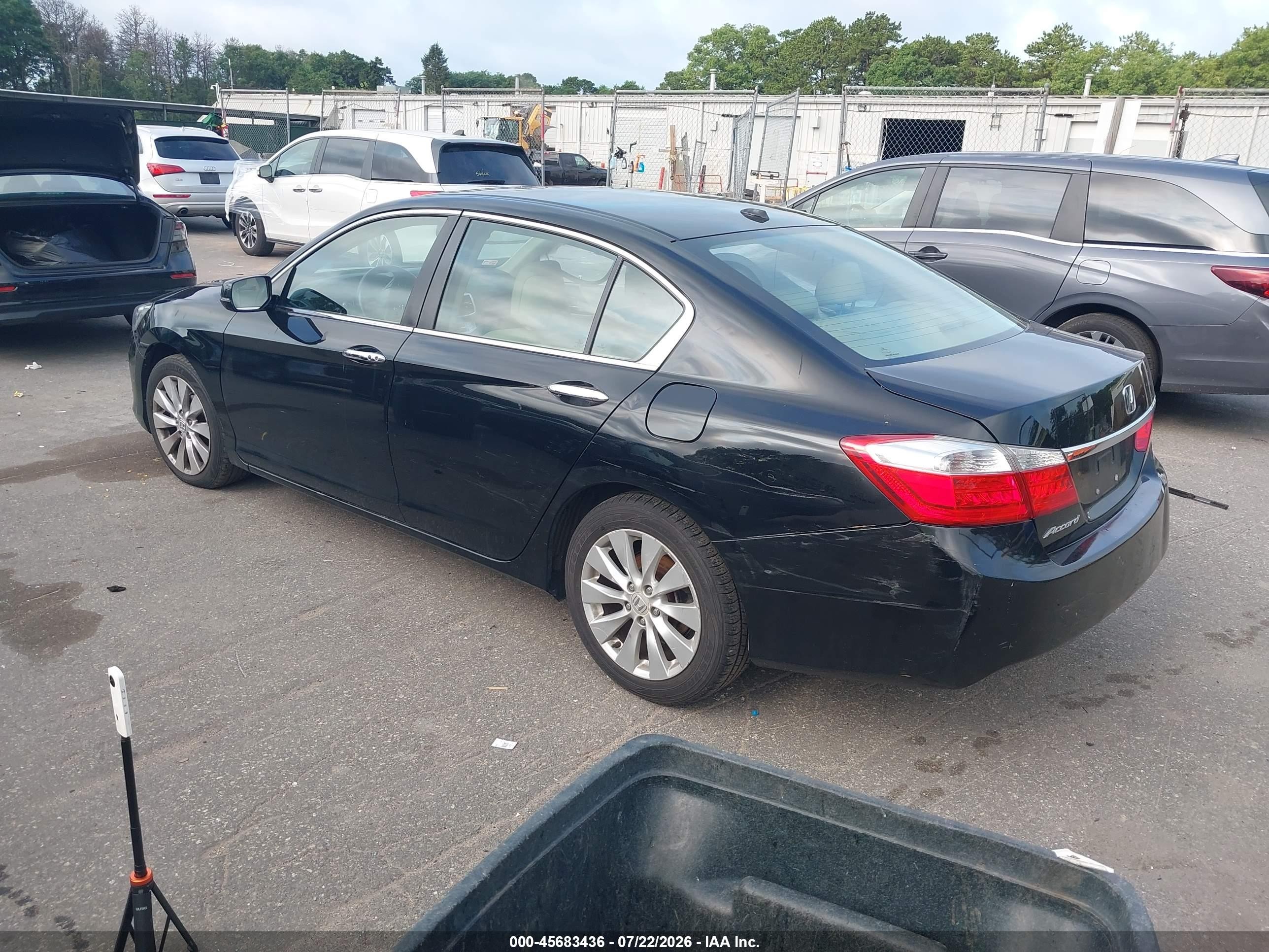 2015 Honda Accord Ex-l Black vin: 1HGCR2F81FA258477