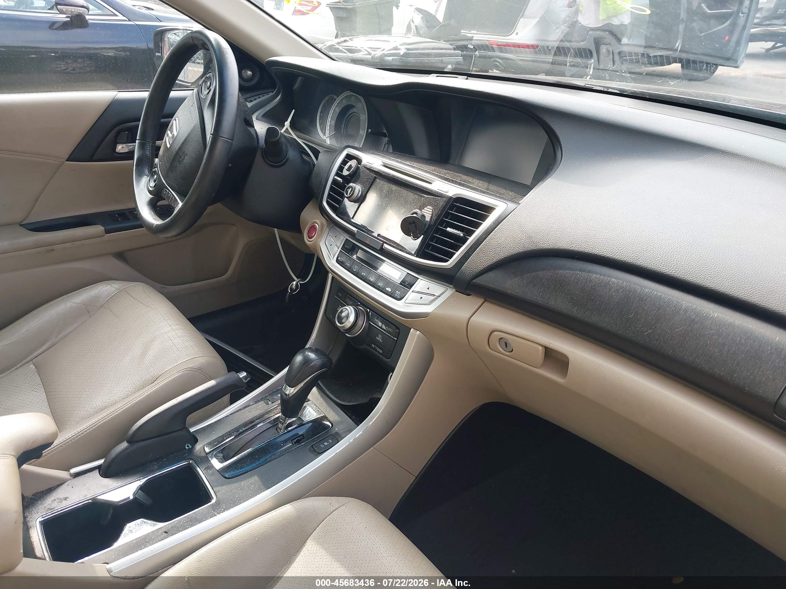 2015 Honda Accord Ex-l Black vin: 1HGCR2F81FA258477