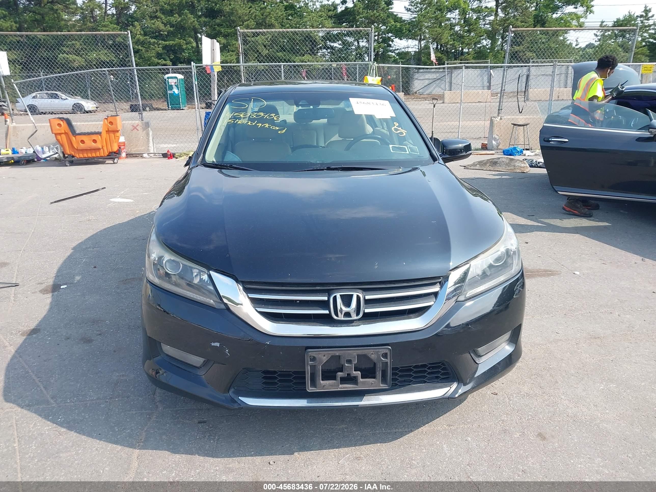 2015 Honda Accord Ex-l Black vin: 1HGCR2F81FA258477