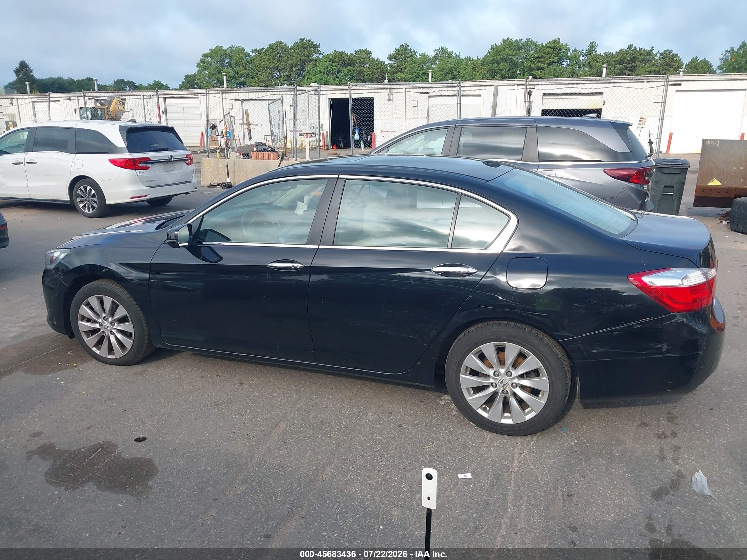 2015 Honda Accord Ex-l Black vin: 1HGCR2F81FA258477
