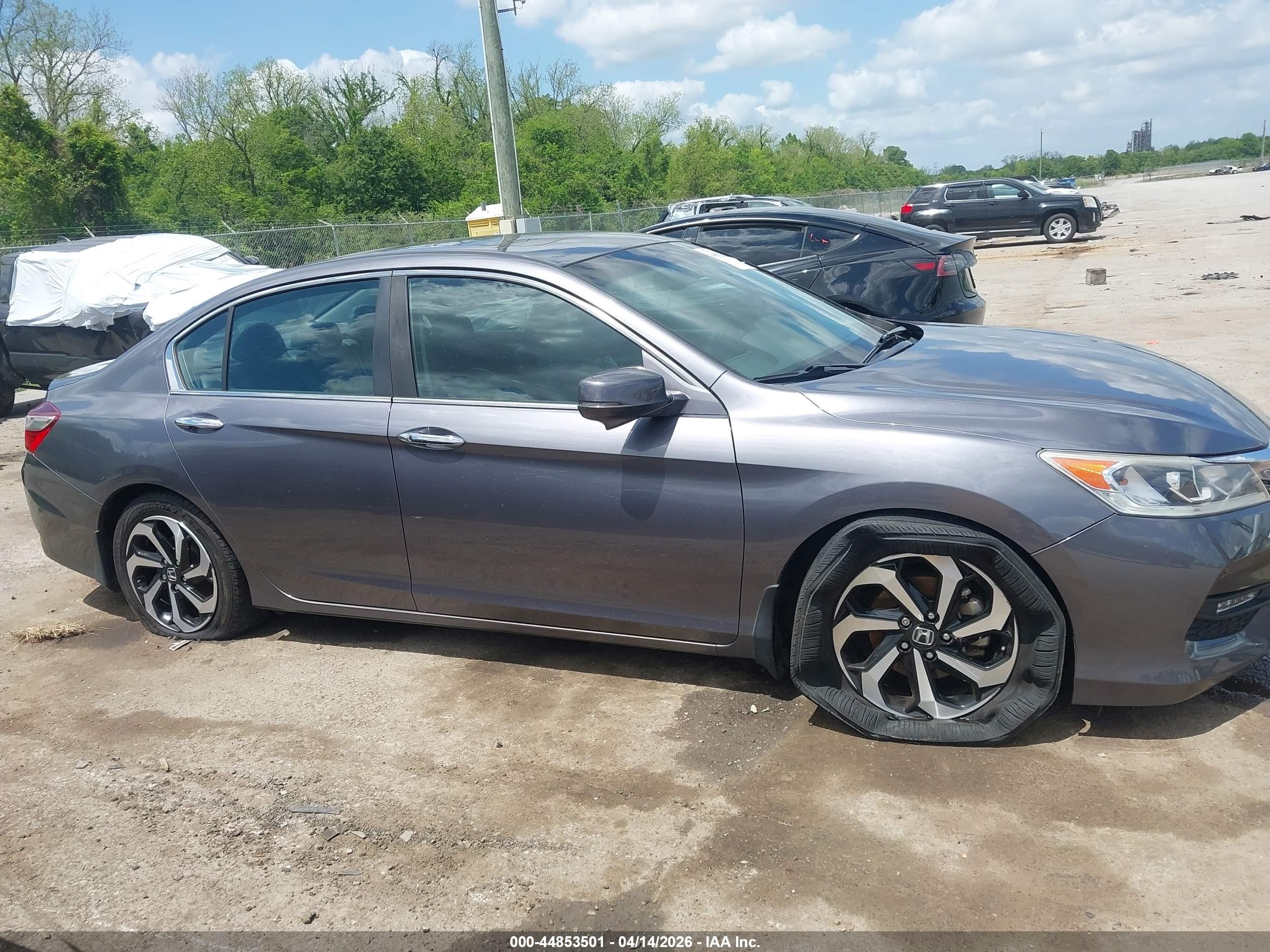 2016 Honda Accord Ex-l Серый vin: 1HGCR2F81GA236884