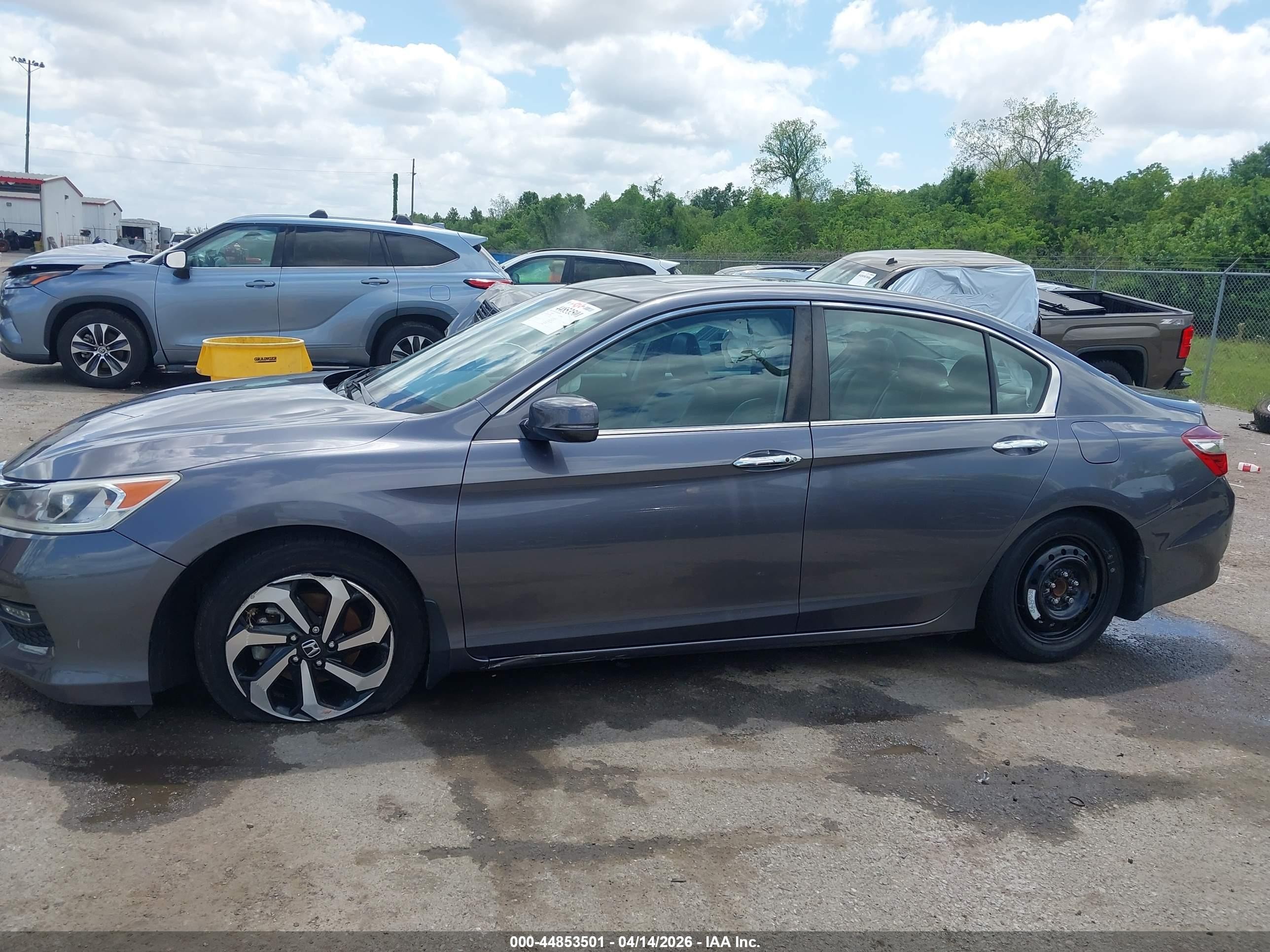 2016 Honda Accord Ex-l Серый vin: 1HGCR2F81GA236884