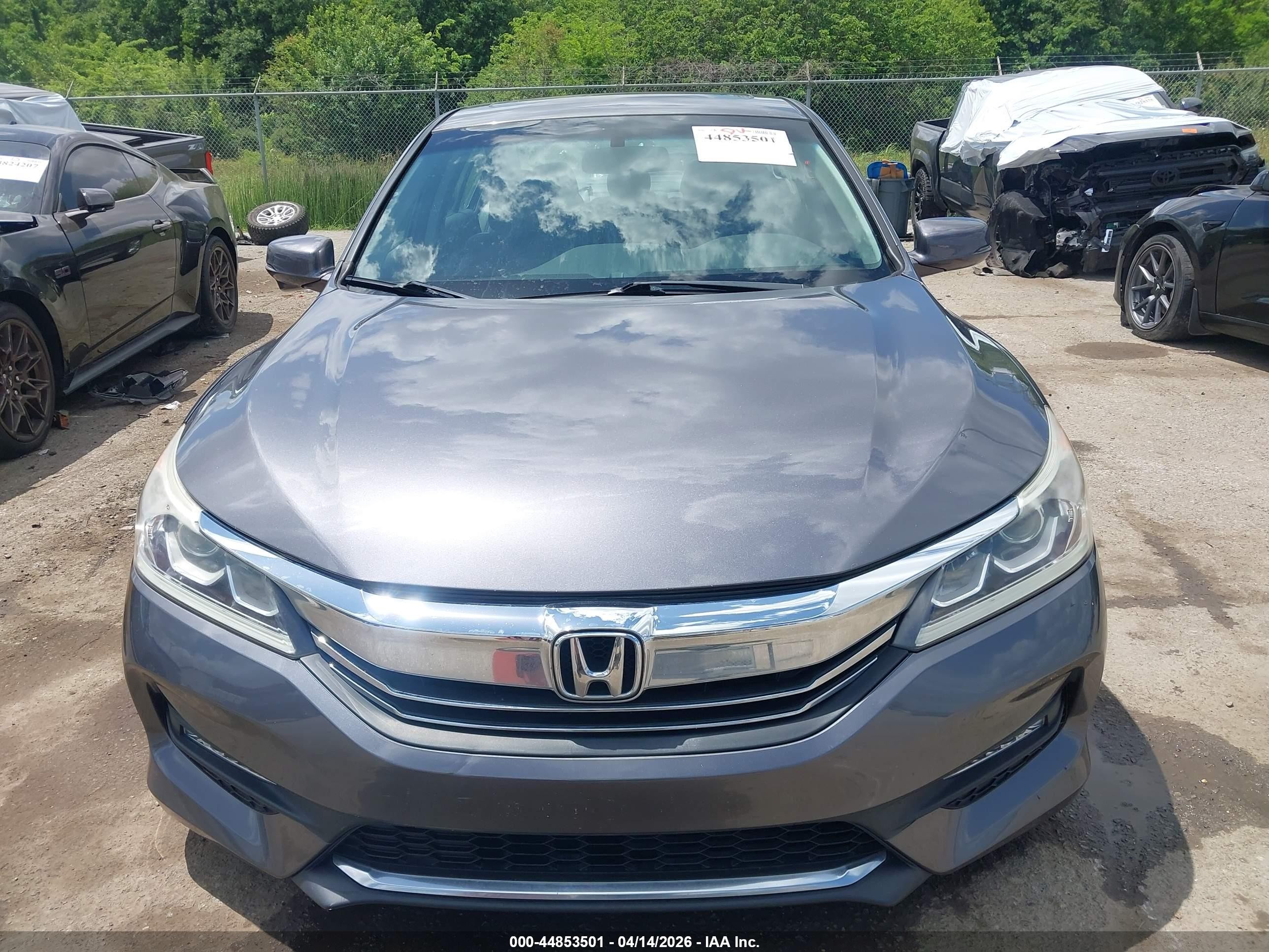 2016 Honda Accord Ex-l Серый vin: 1HGCR2F81GA236884