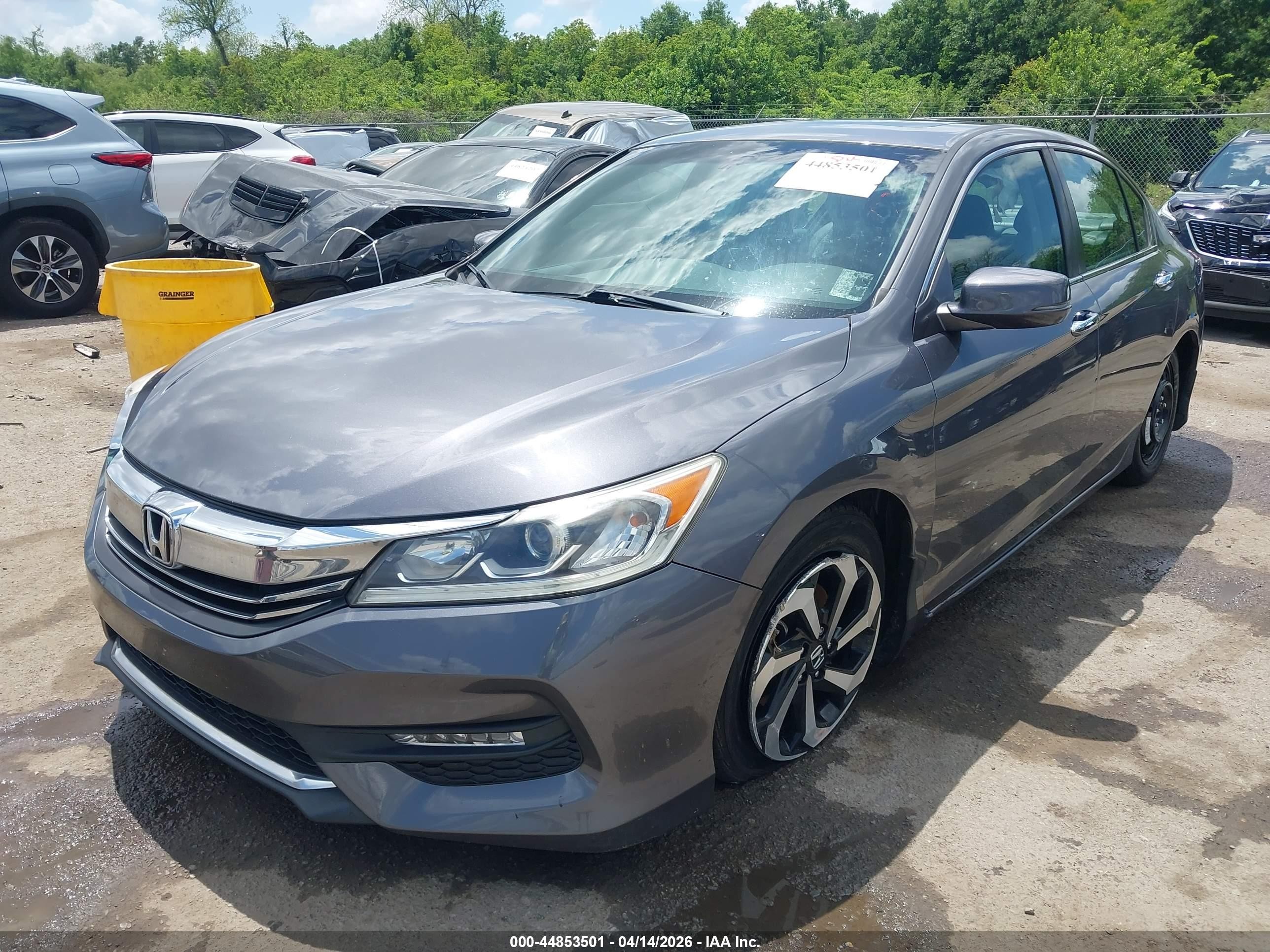 2016 Honda Accord Ex-l Серый vin: 1HGCR2F81GA236884