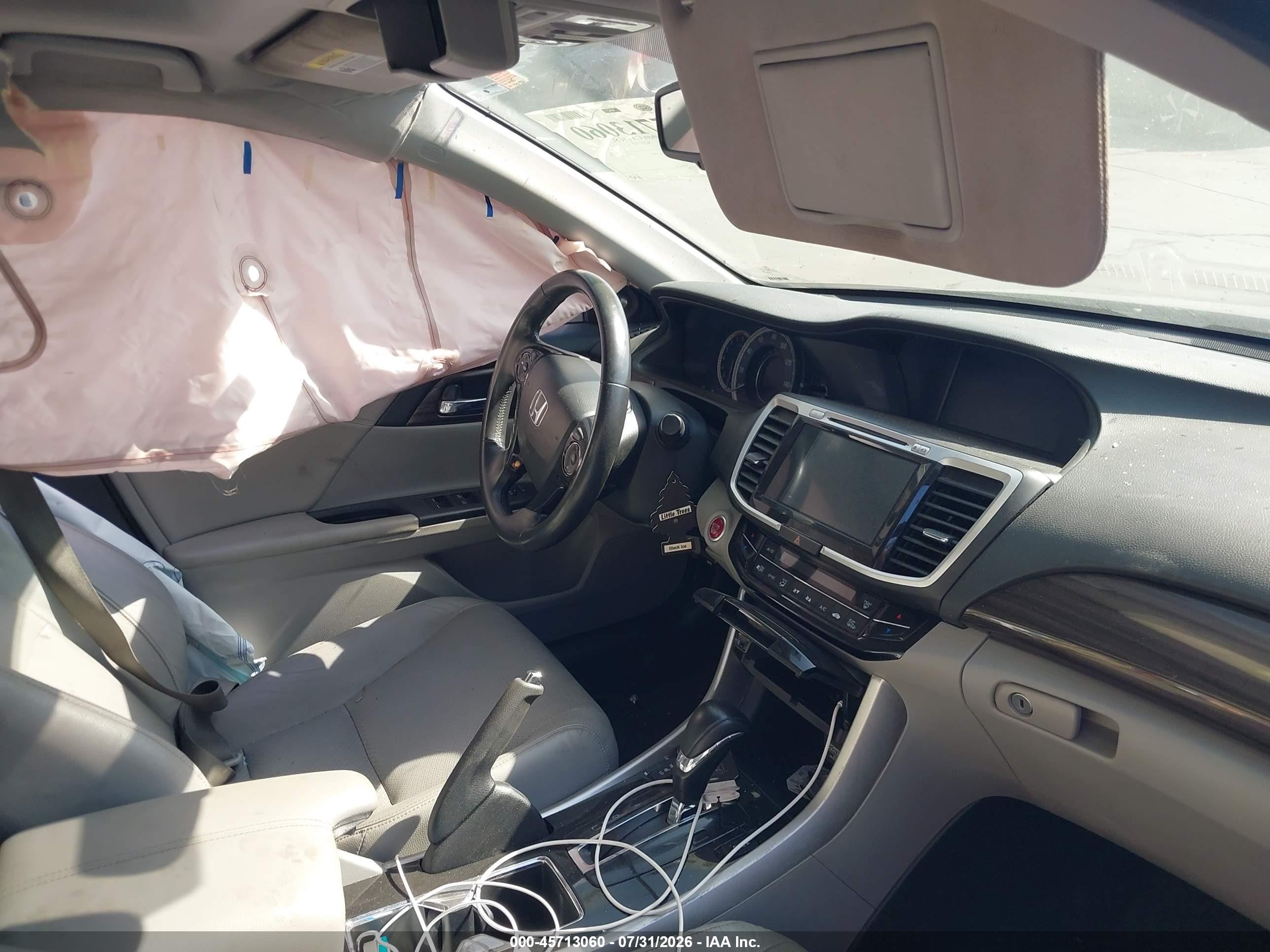 2017 Honda Accord Ex-l Gray vin: 1HGCR2F81HA100630