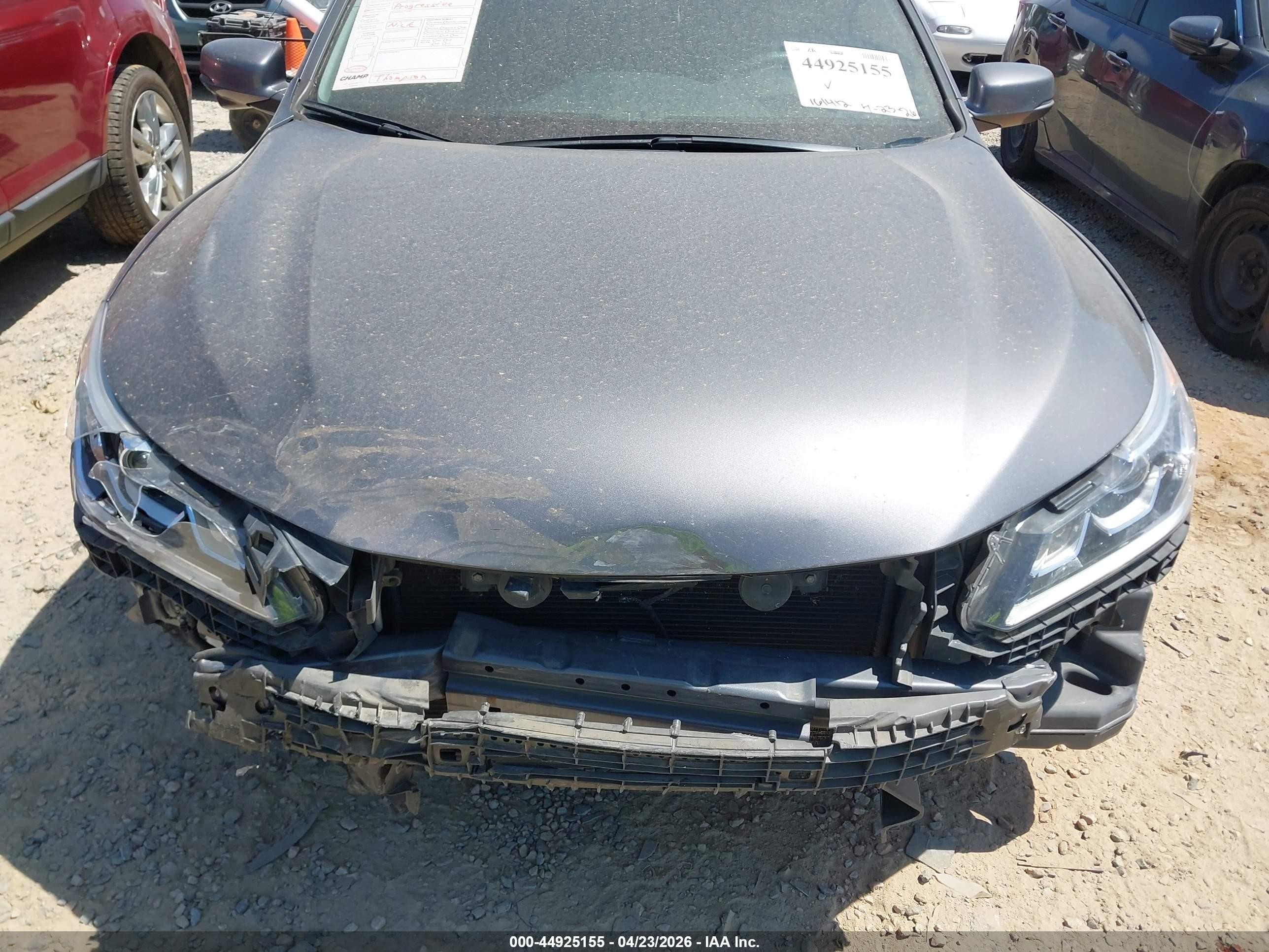 2017 Honda Accord Ex-l Gray vin: 1HGCR2F81HA294205