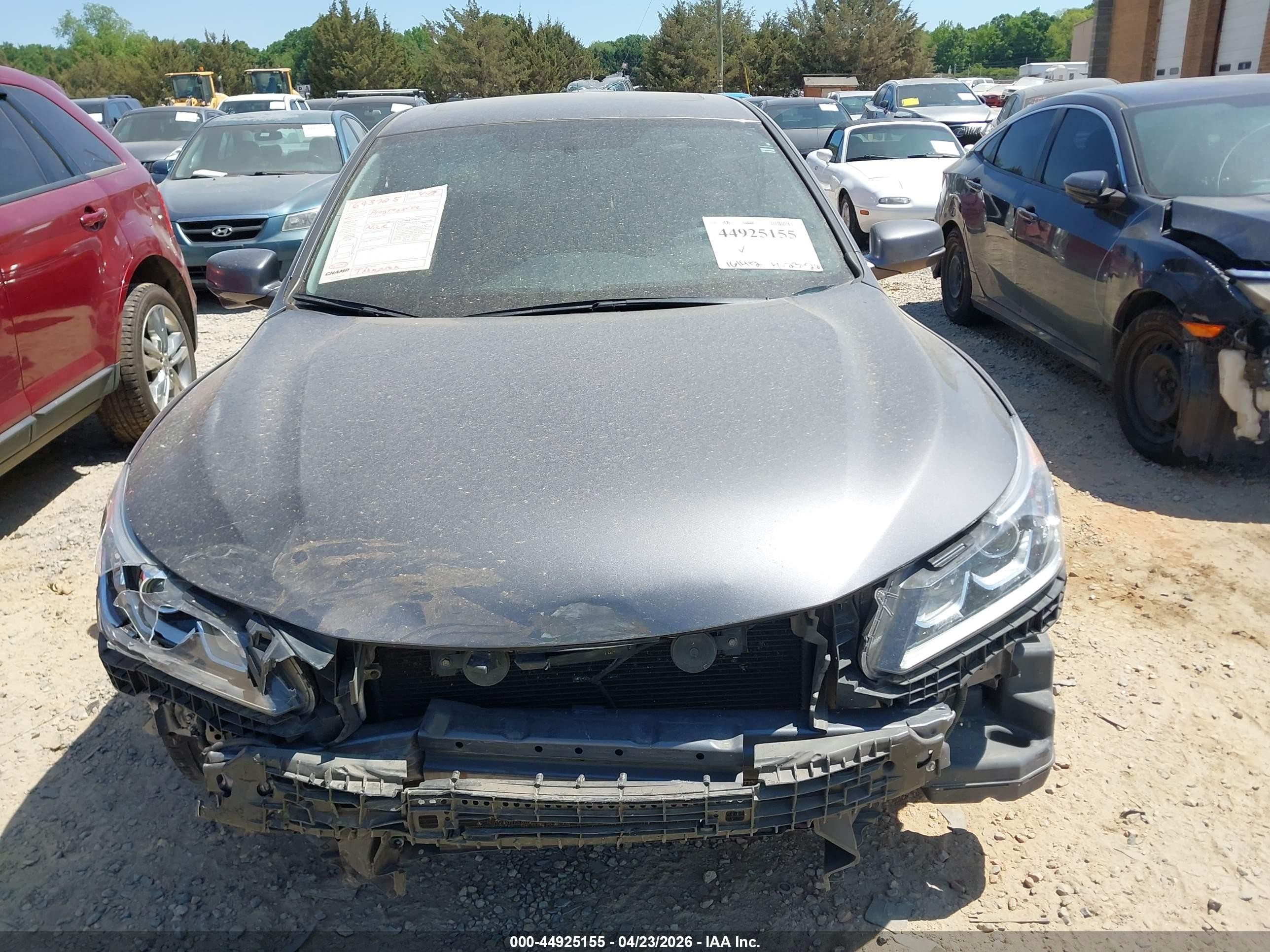 2017 Honda Accord Ex-l Gray vin: 1HGCR2F81HA294205