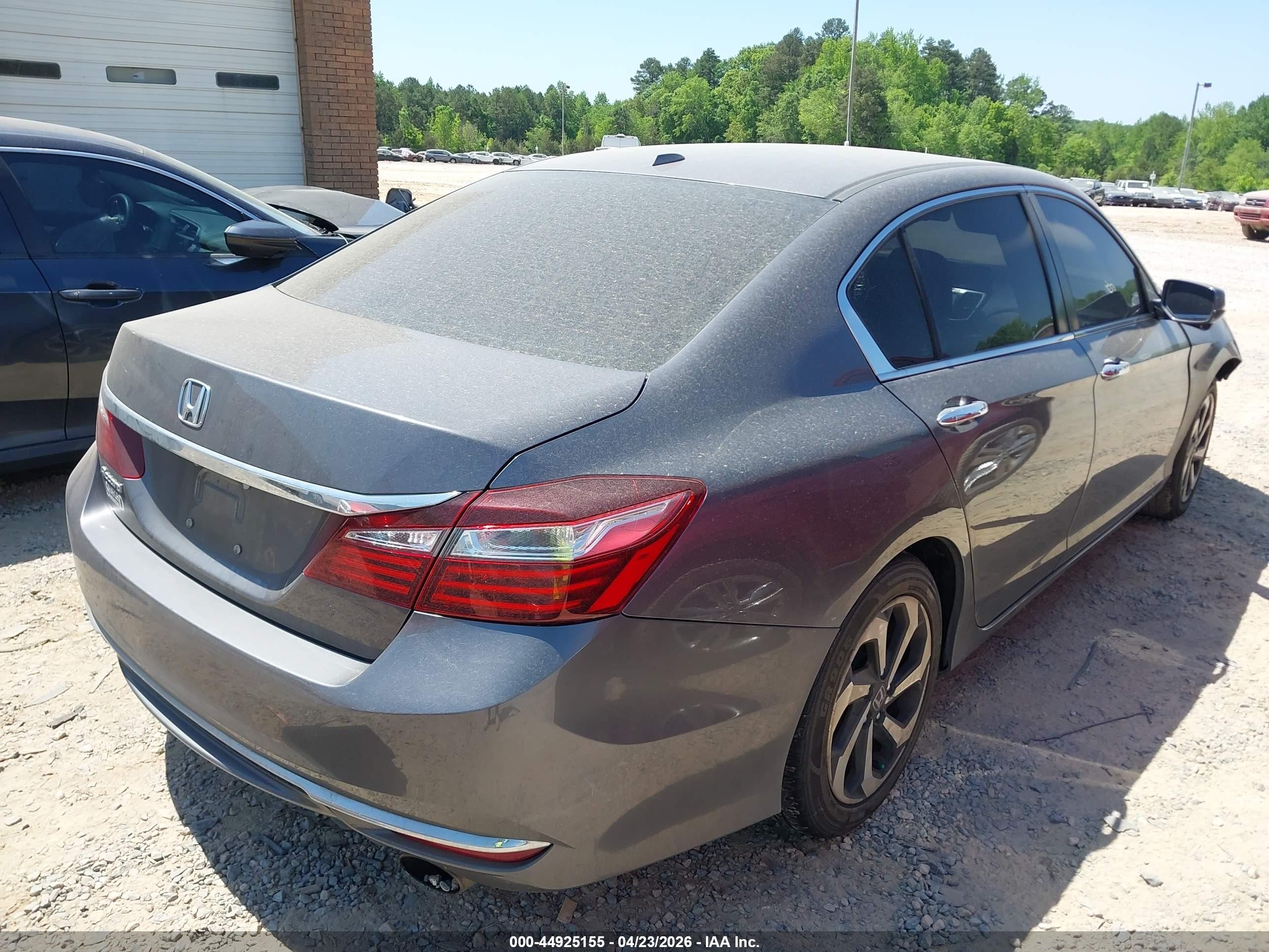 2017 Honda Accord Ex-l Gray vin: 1HGCR2F81HA294205