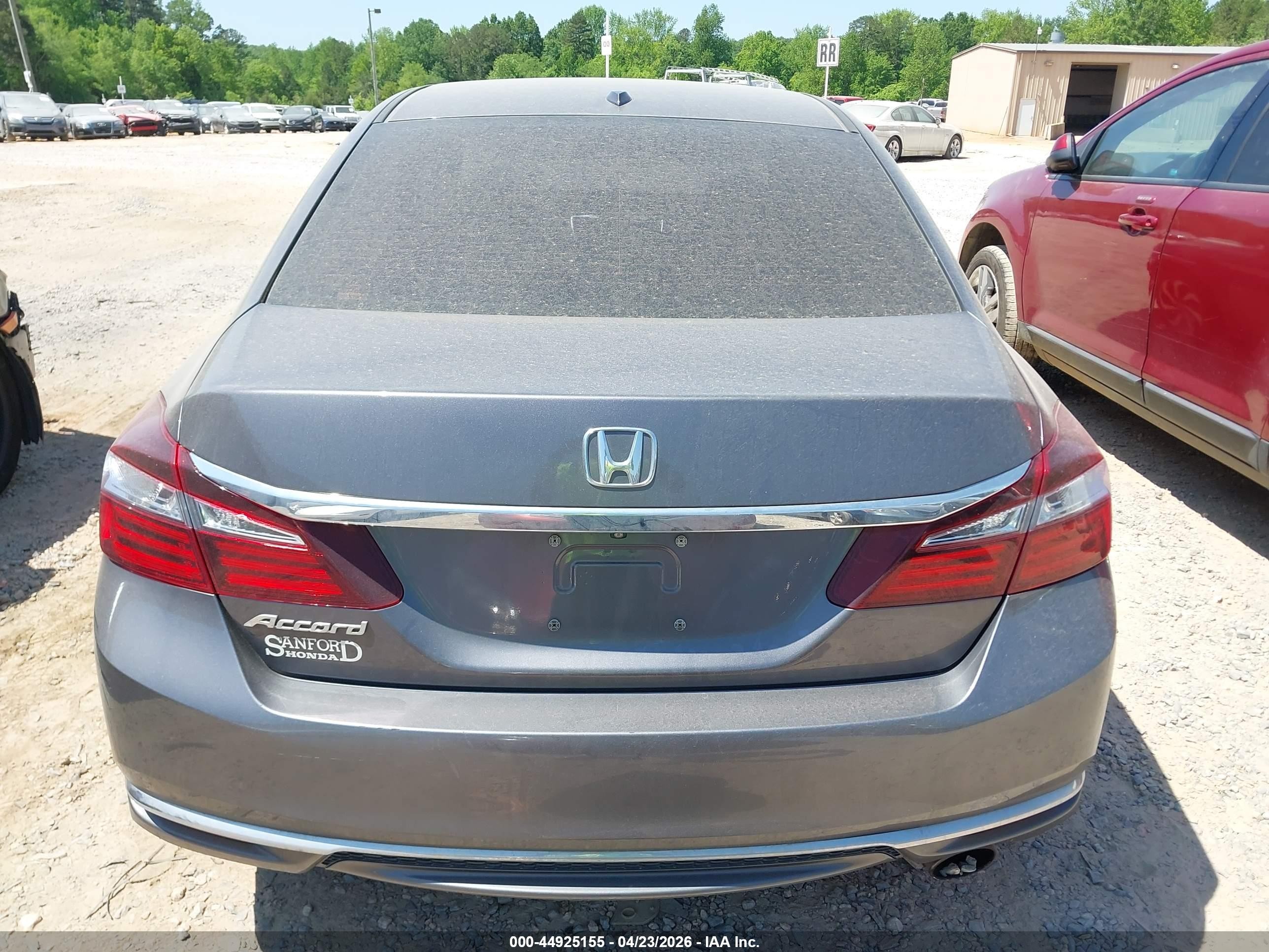 2017 Honda Accord Ex-l Gray vin: 1HGCR2F81HA294205