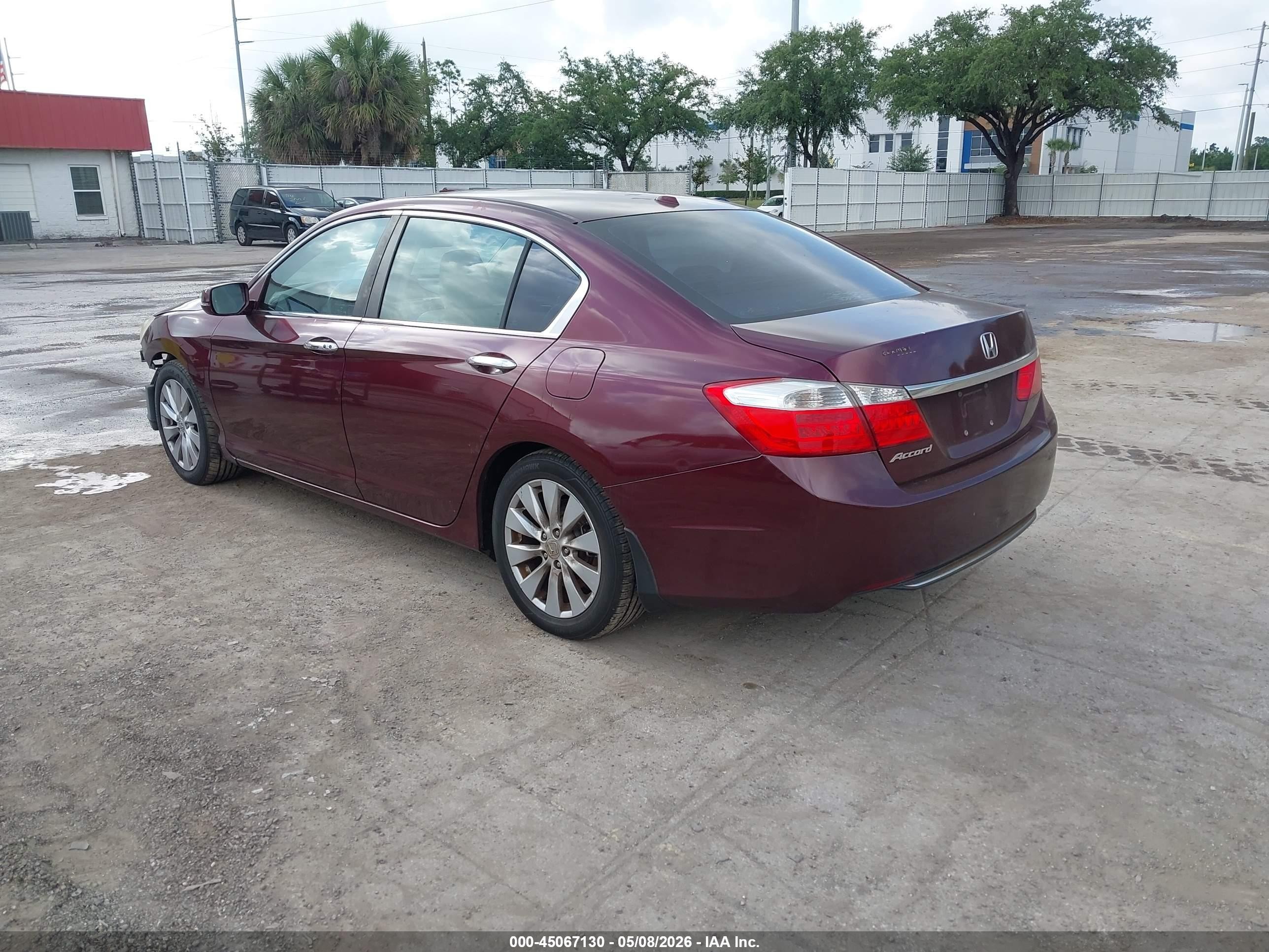 2013 Honda Accord Ex-l Red vin: 1HGCR2F82DA018979