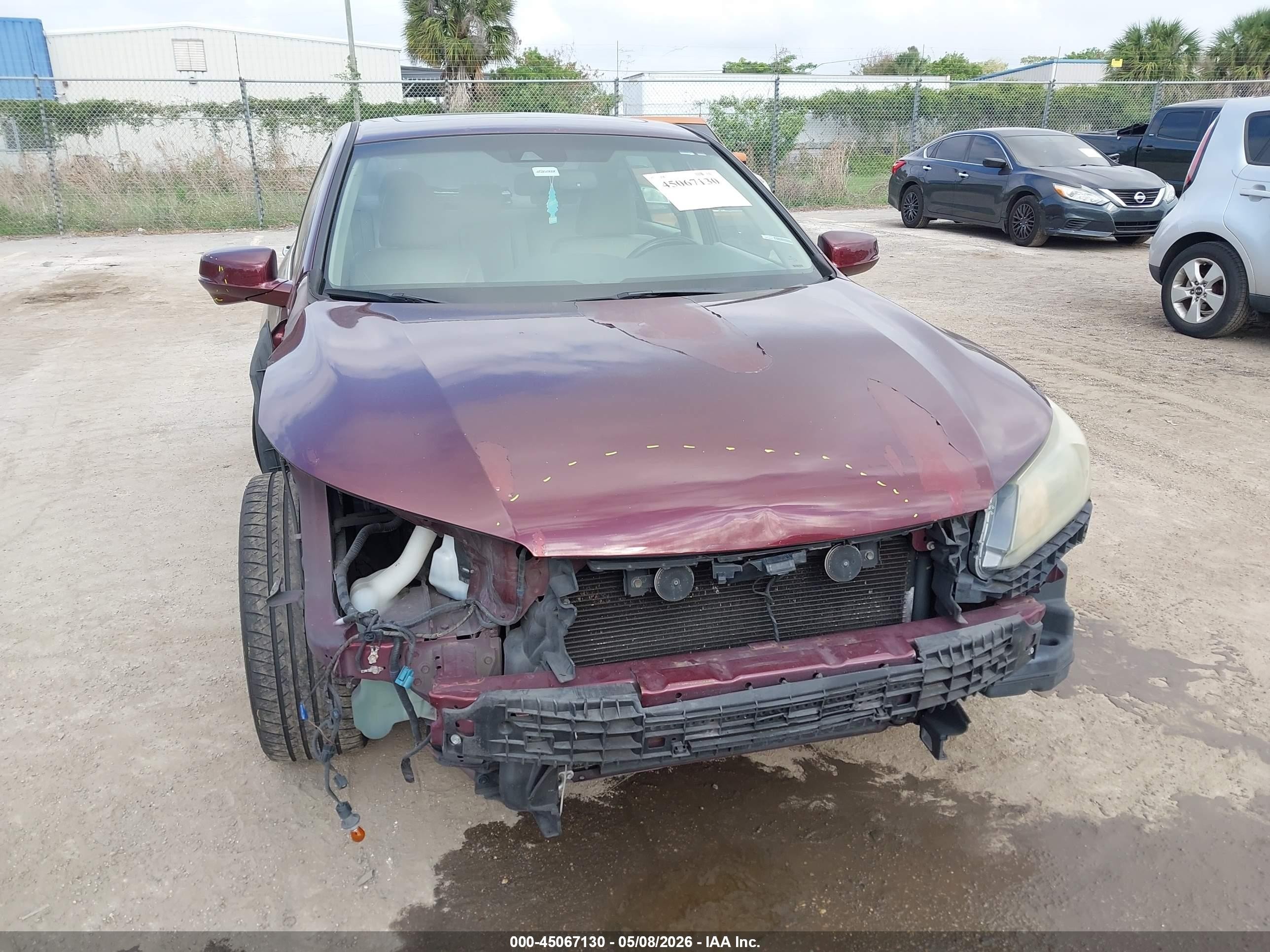 2013 Honda Accord Ex-l Red vin: 1HGCR2F82DA018979