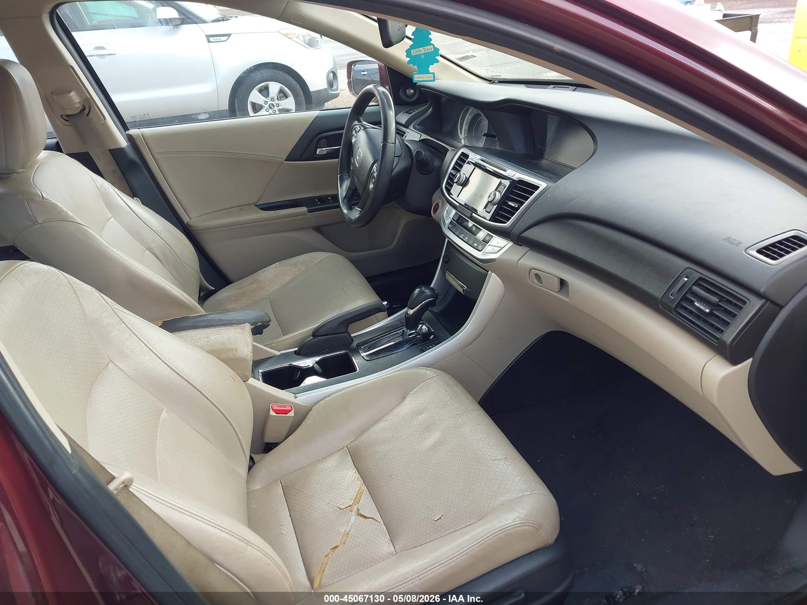 2013 Honda Accord Ex-l Red vin: 1HGCR2F82DA018979