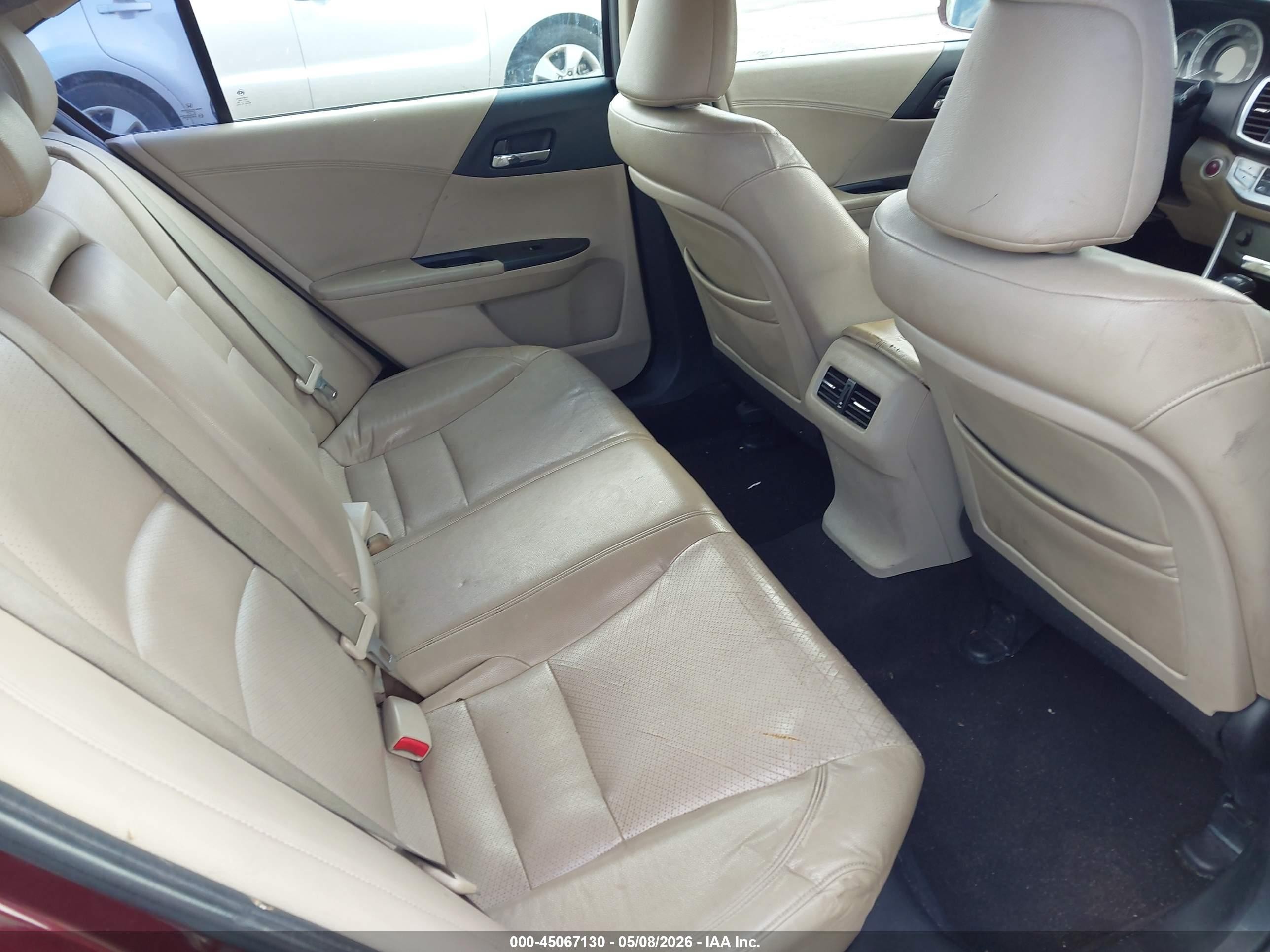 2013 Honda Accord Ex-l Red vin: 1HGCR2F82DA018979