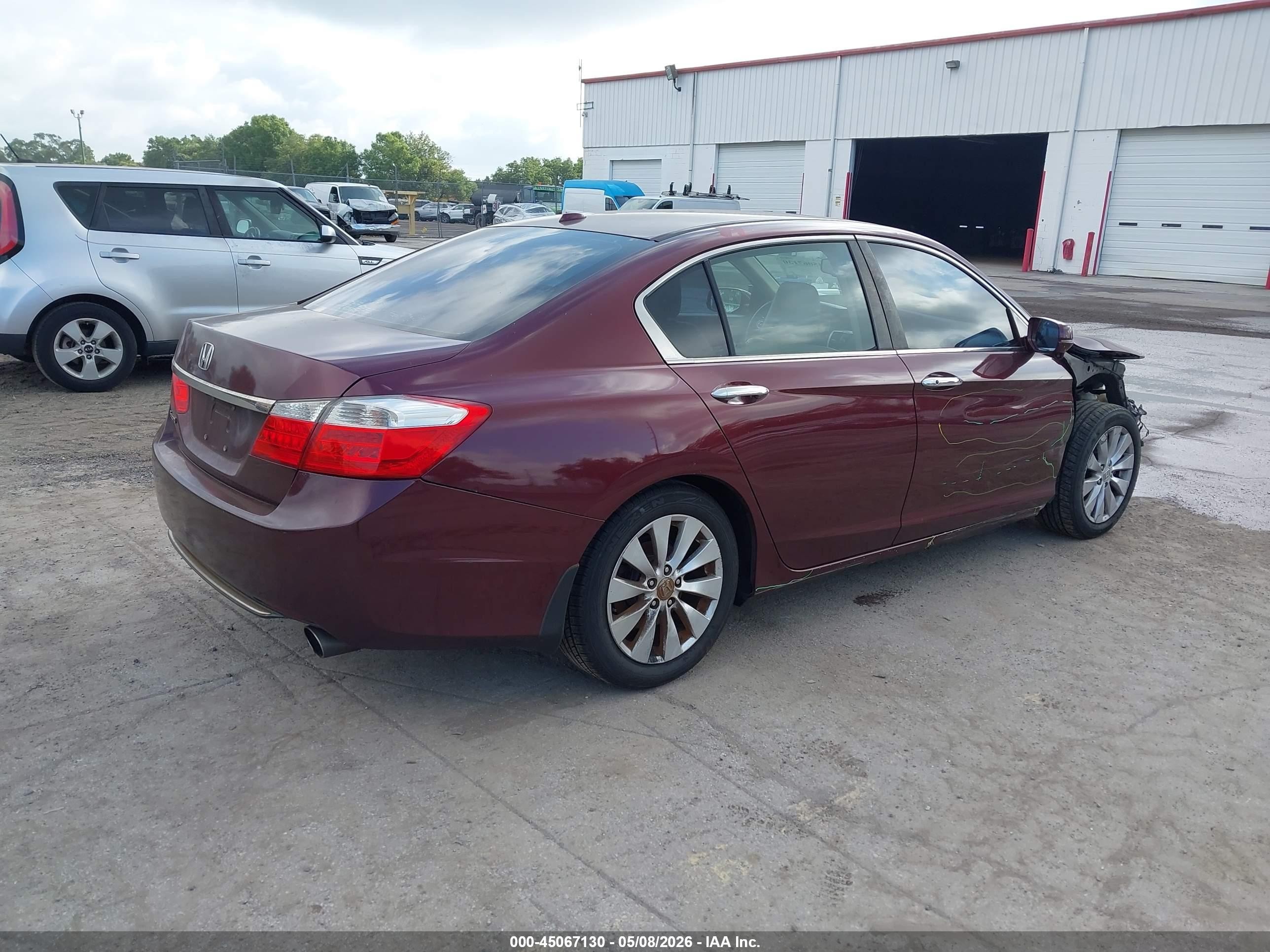 2013 Honda Accord Ex-l Red vin: 1HGCR2F82DA018979