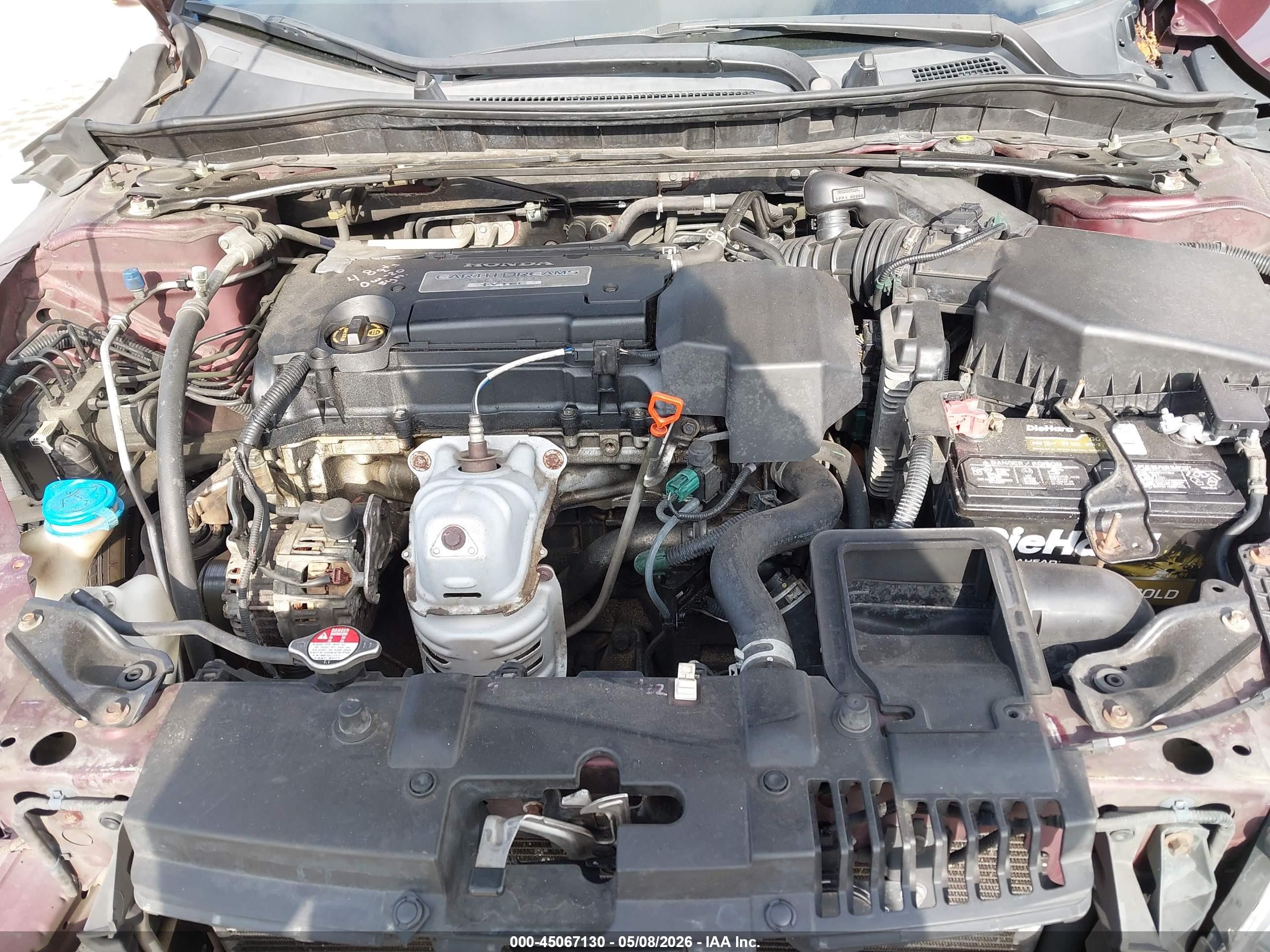 2013 Honda Accord Ex-l Red vin: 1HGCR2F82DA018979