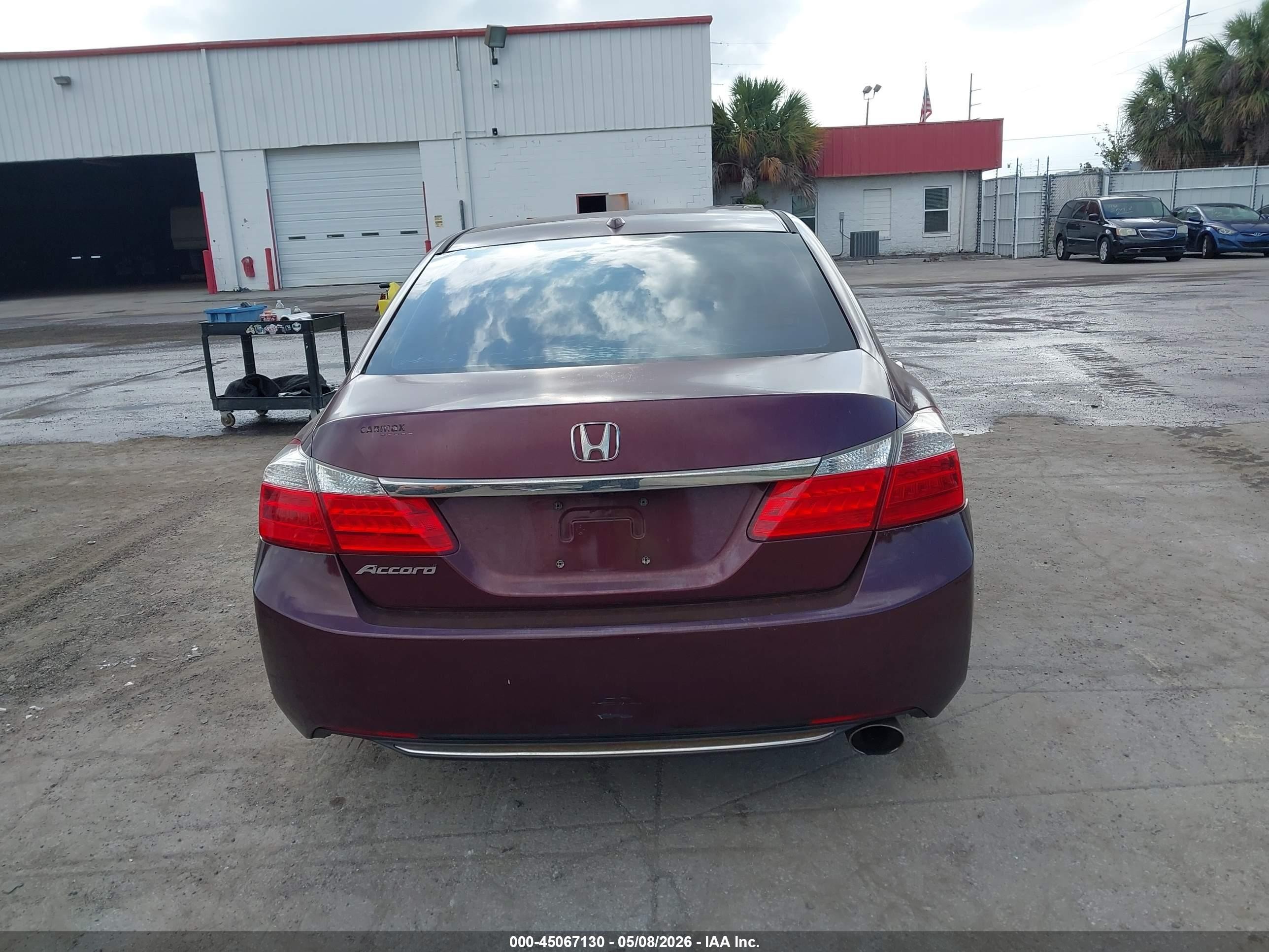 2013 Honda Accord Ex-l Red vin: 1HGCR2F82DA018979