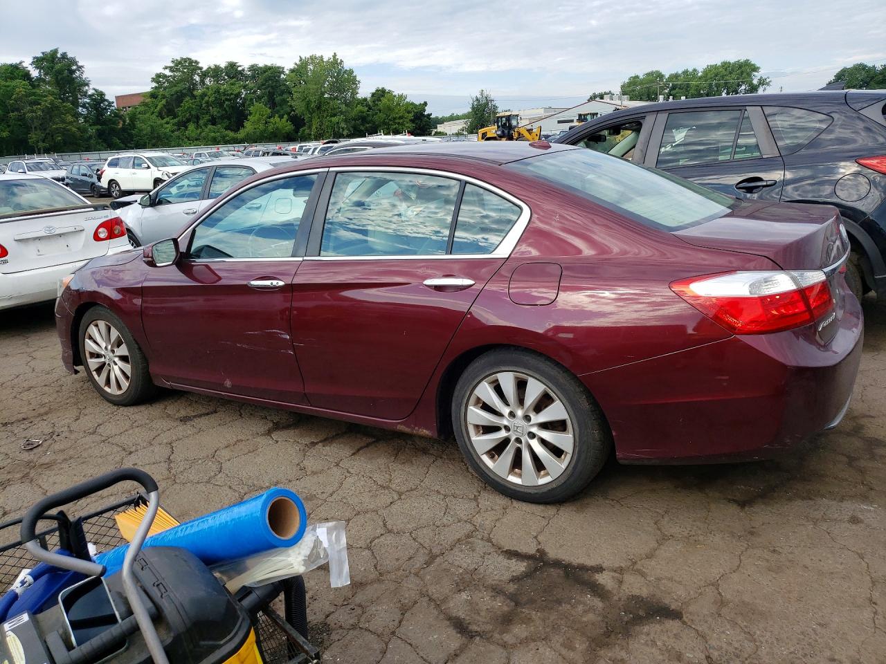 2013 Honda Accord Exl Maroon vin: 1HGCR2F82DA020473