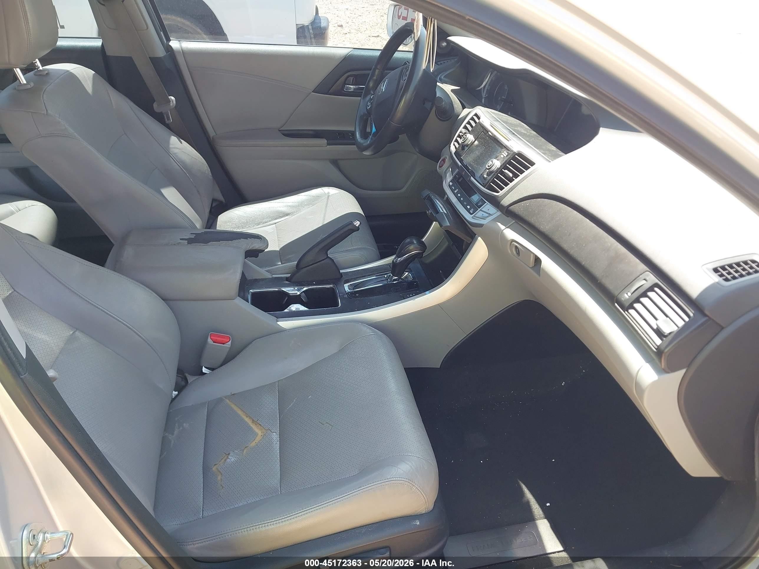 2013 Honda Accord Ex-l Silver vin: 1HGCR2F82DA031859