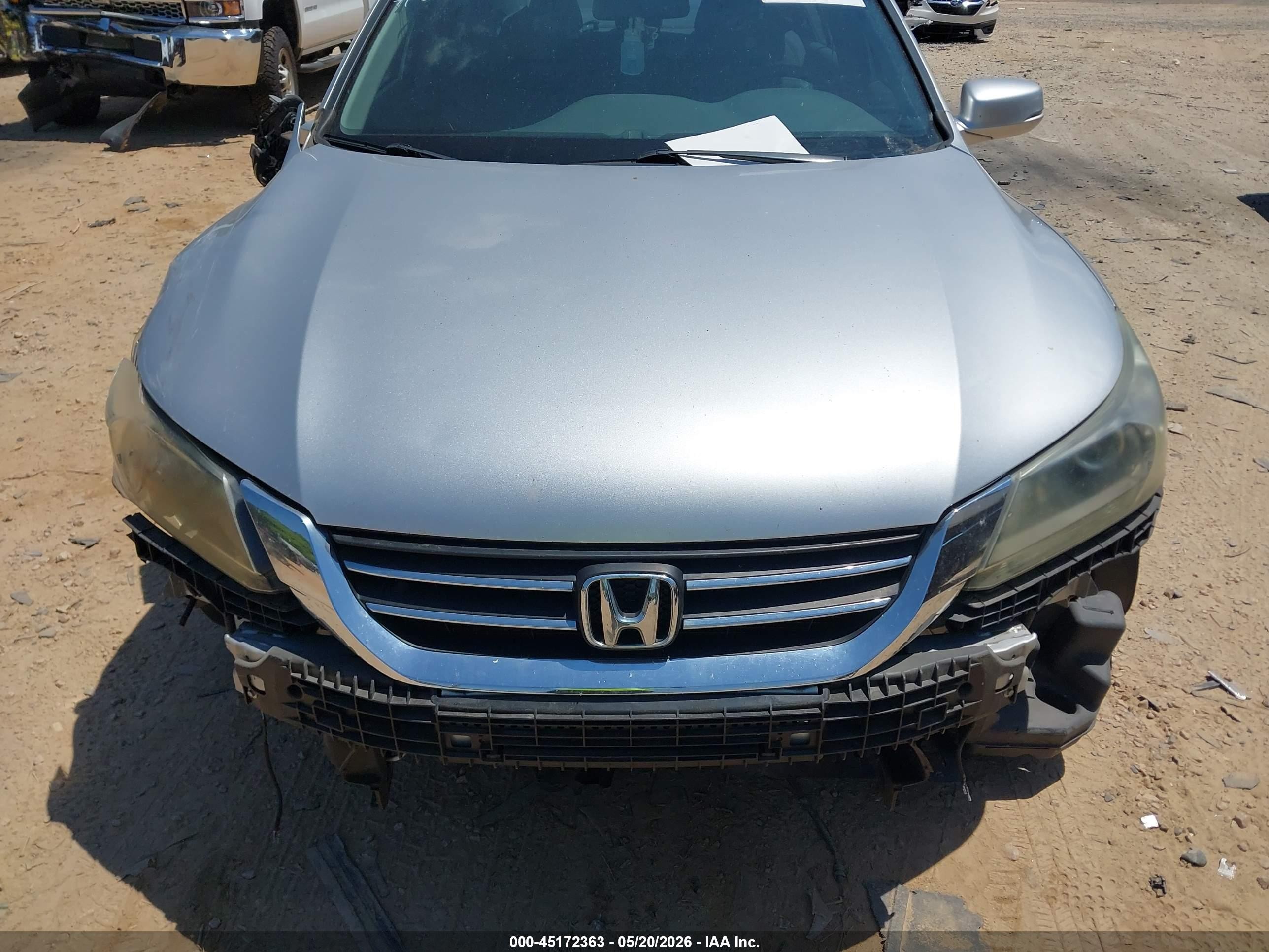 2013 Honda Accord Ex-l Silver vin: 1HGCR2F82DA031859