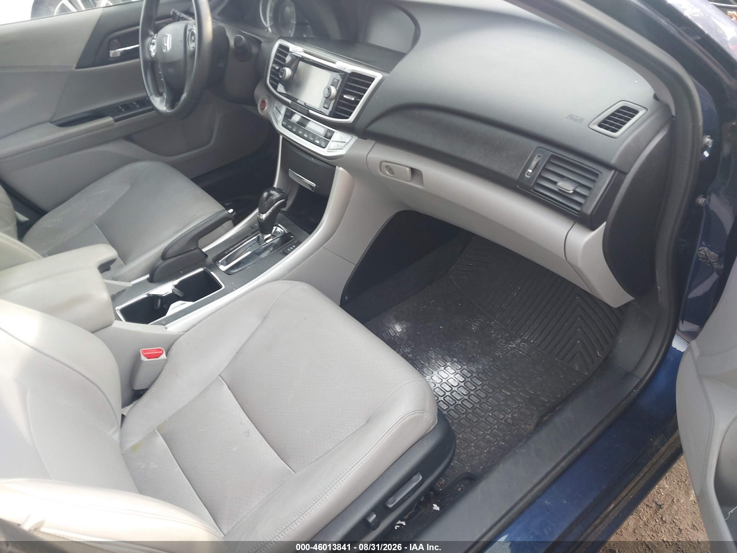 2013 Honda Accord Ex-l Blue vin: 1HGCR2F82DA045518