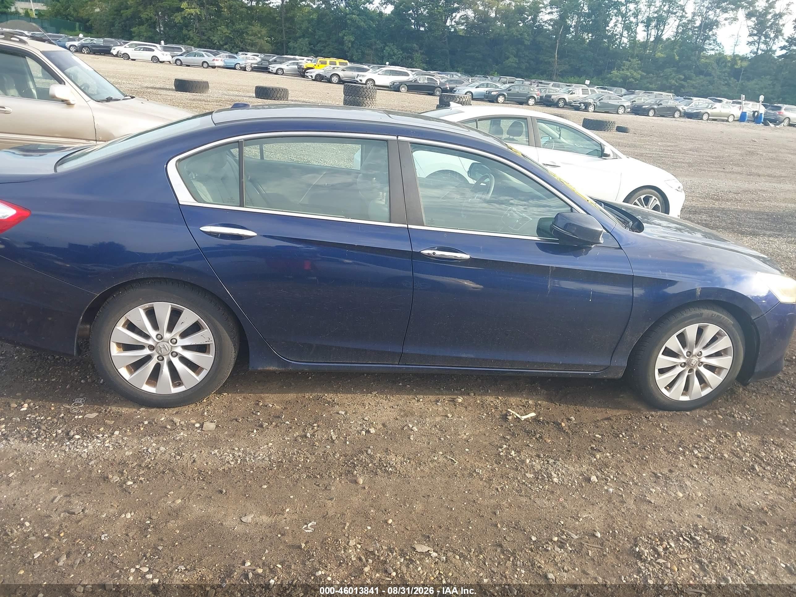 2013 Honda Accord Ex-l Blue vin: 1HGCR2F82DA045518