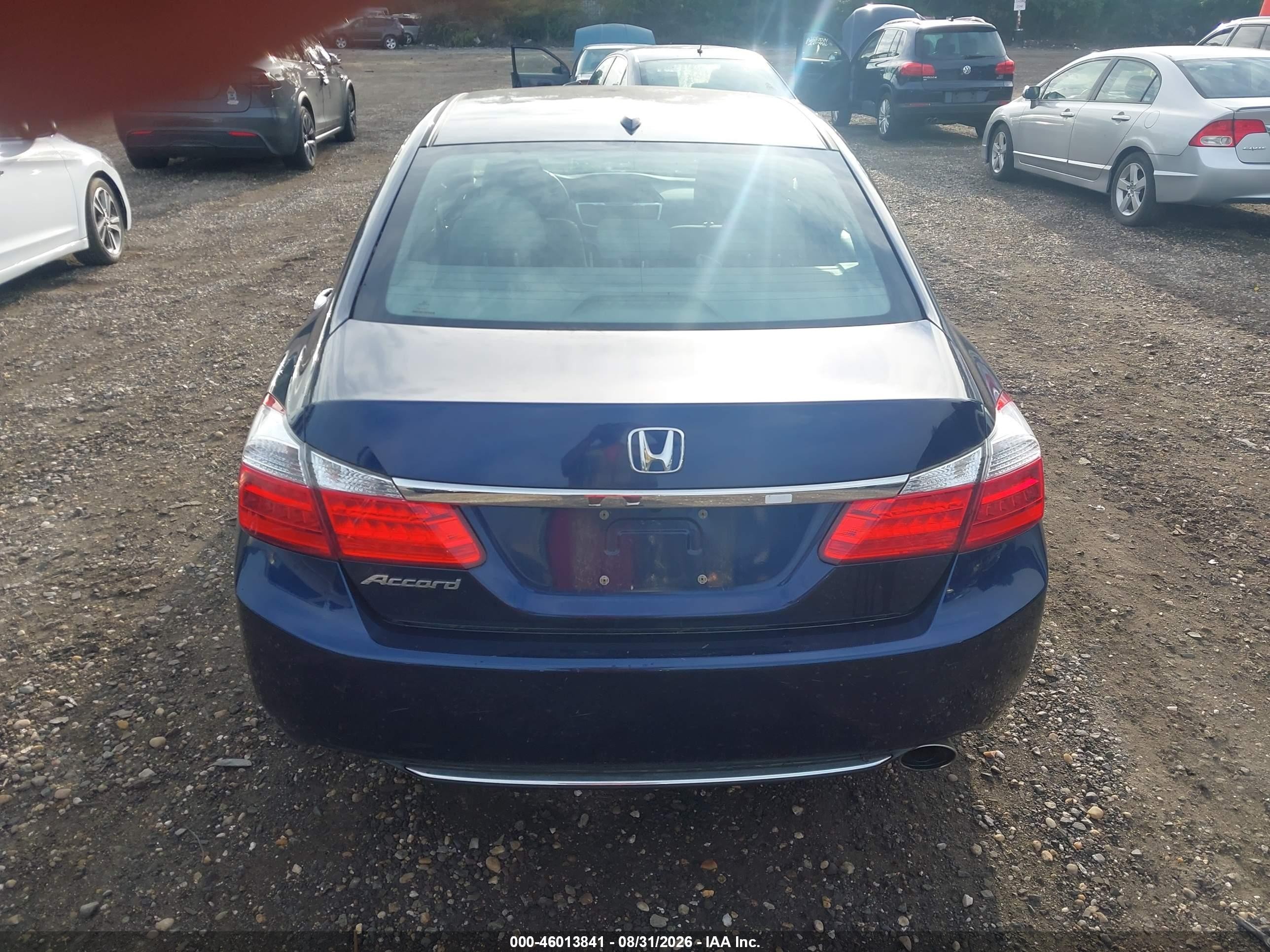 2013 Honda Accord Ex-l Blue vin: 1HGCR2F82DA045518