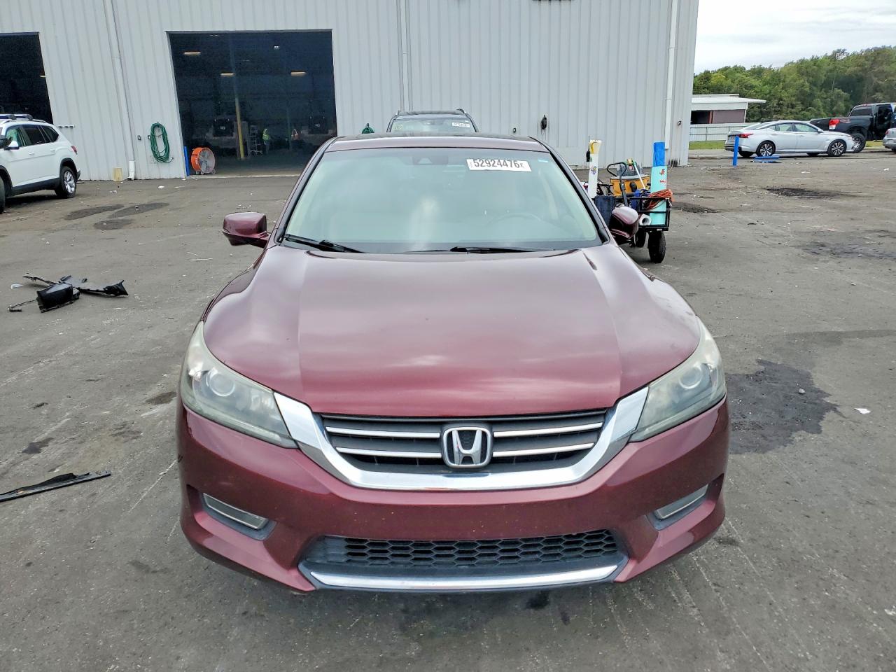 2013 Honda Accord Exl Burgundy vin: 1HGCR2F82DA049746