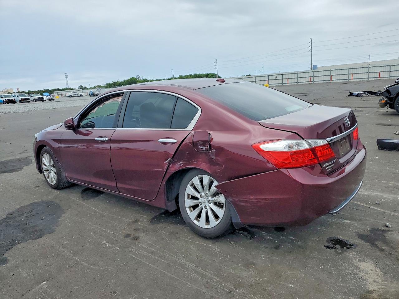 2013 Honda Accord Exl Burgundy vin: 1HGCR2F82DA049746