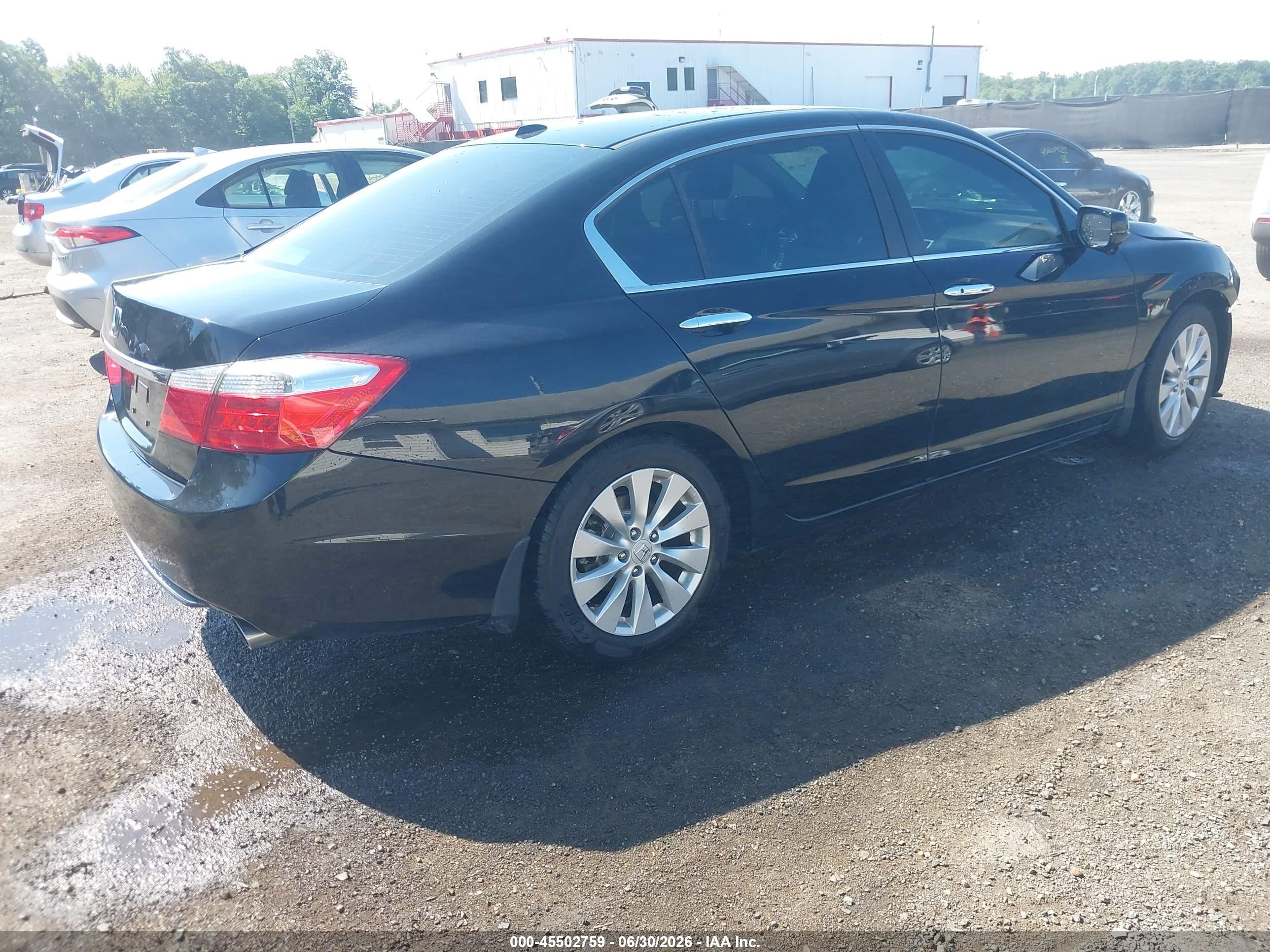 2013 Honda Accord Ex-l Black vin: 1HGCR2F82DA051822