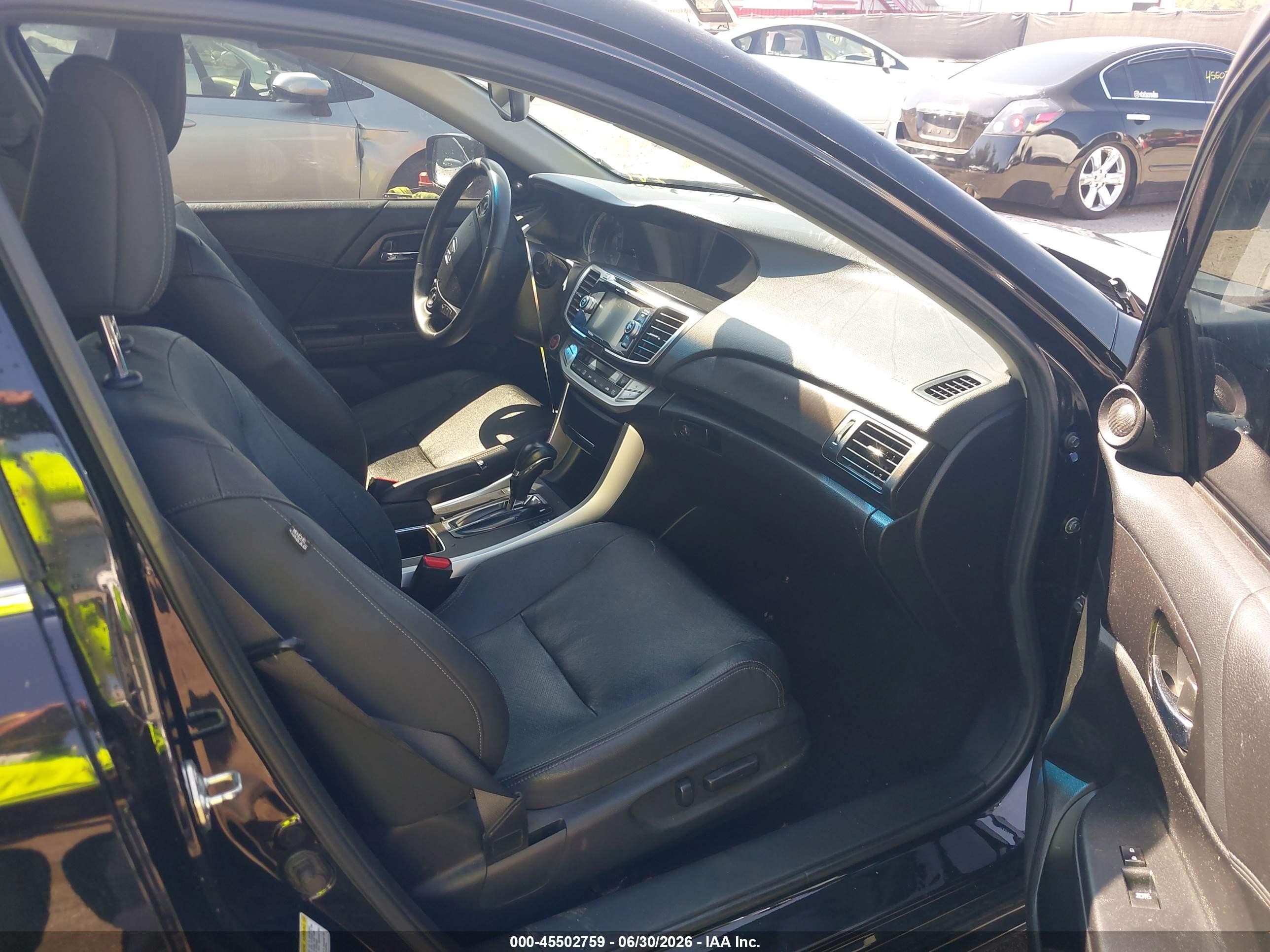 2013 Honda Accord Ex-l Black vin: 1HGCR2F82DA051822